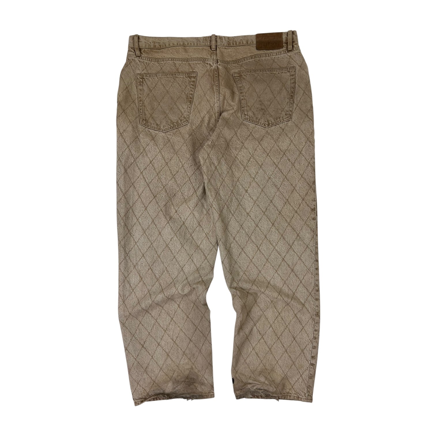 Stussy Big Ol Jean Quilted Denim Khaki