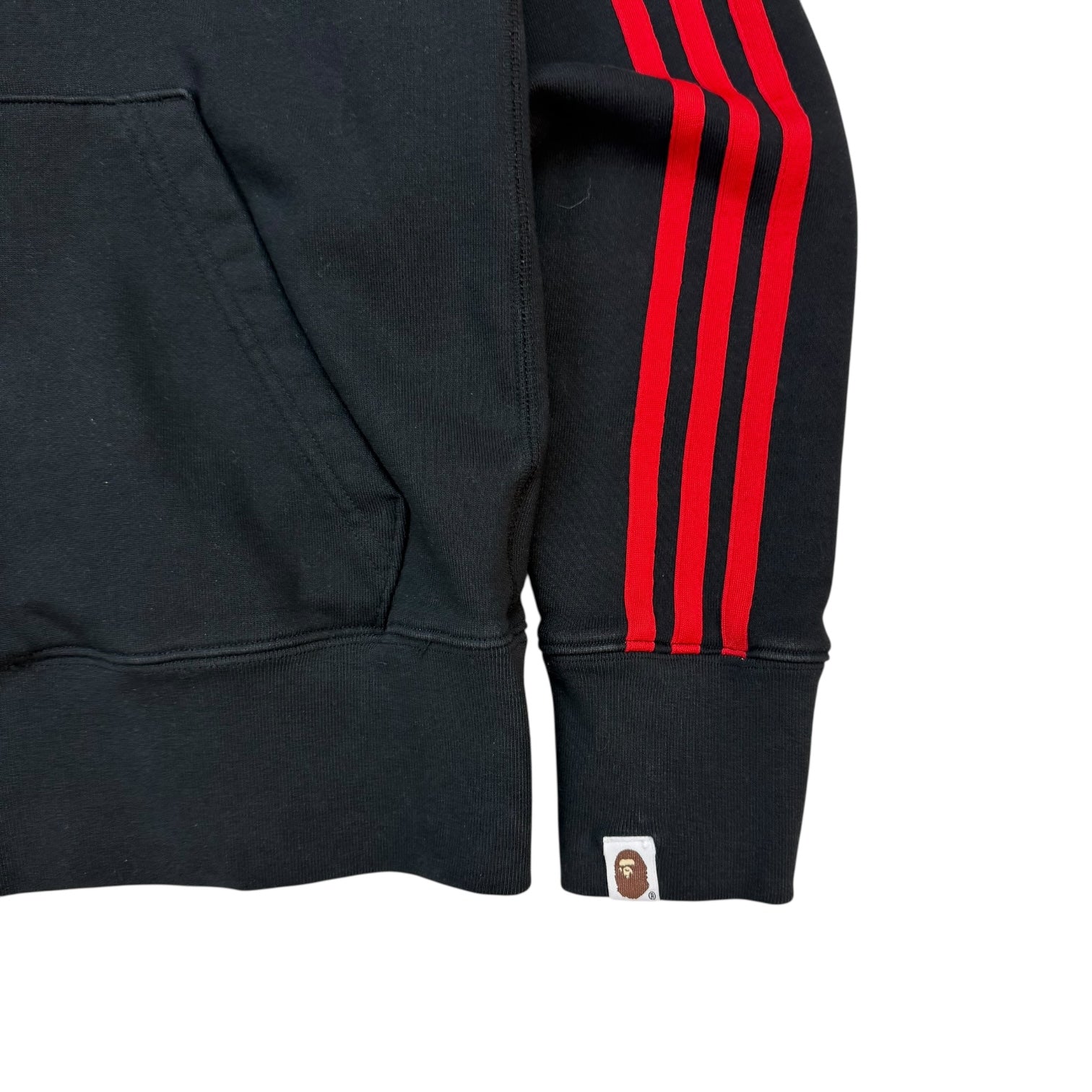 Adidas x Bape Shark Full Zip Hoodie Black/Red