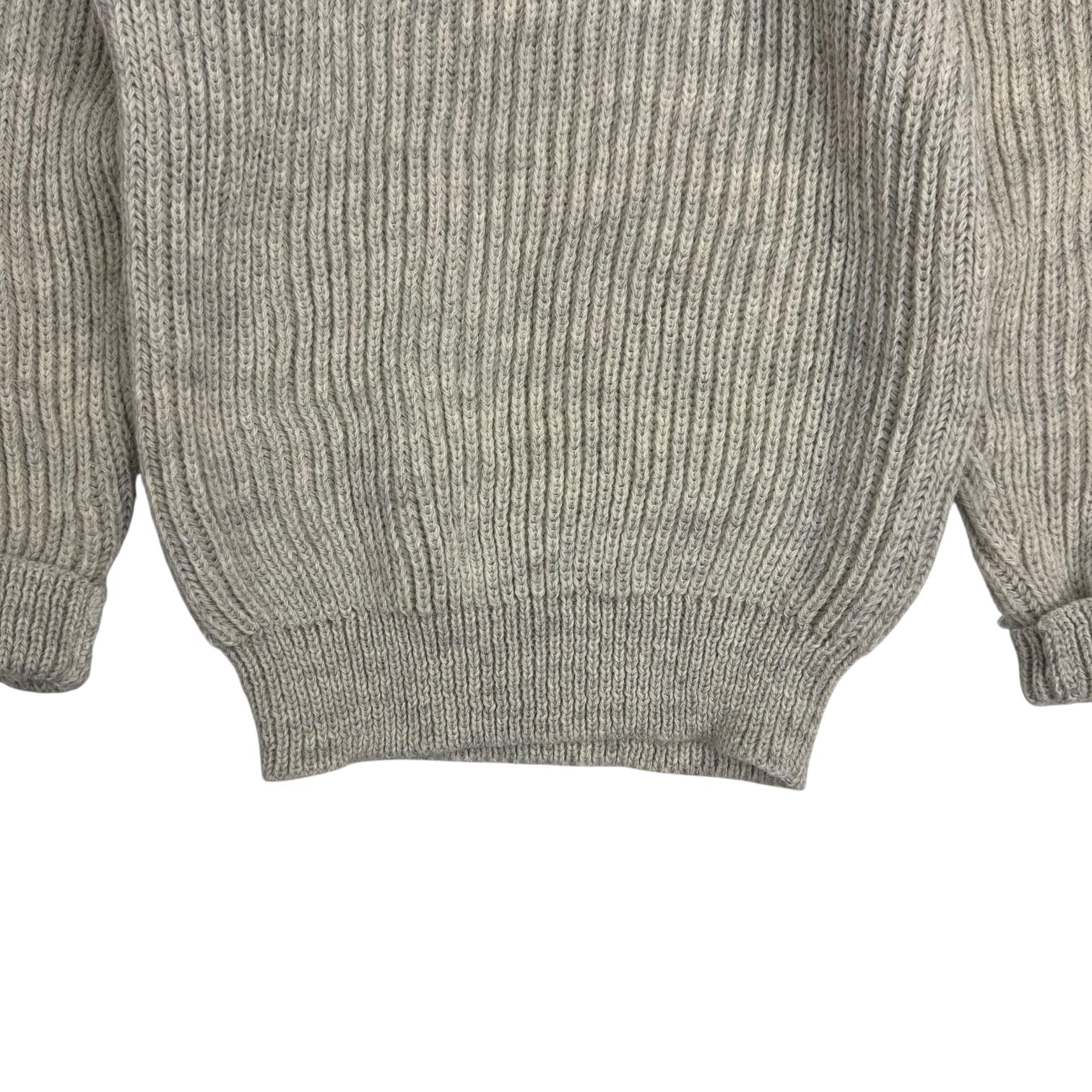 Vintage Niffi England Harris Tweed Wool Sweater Biege