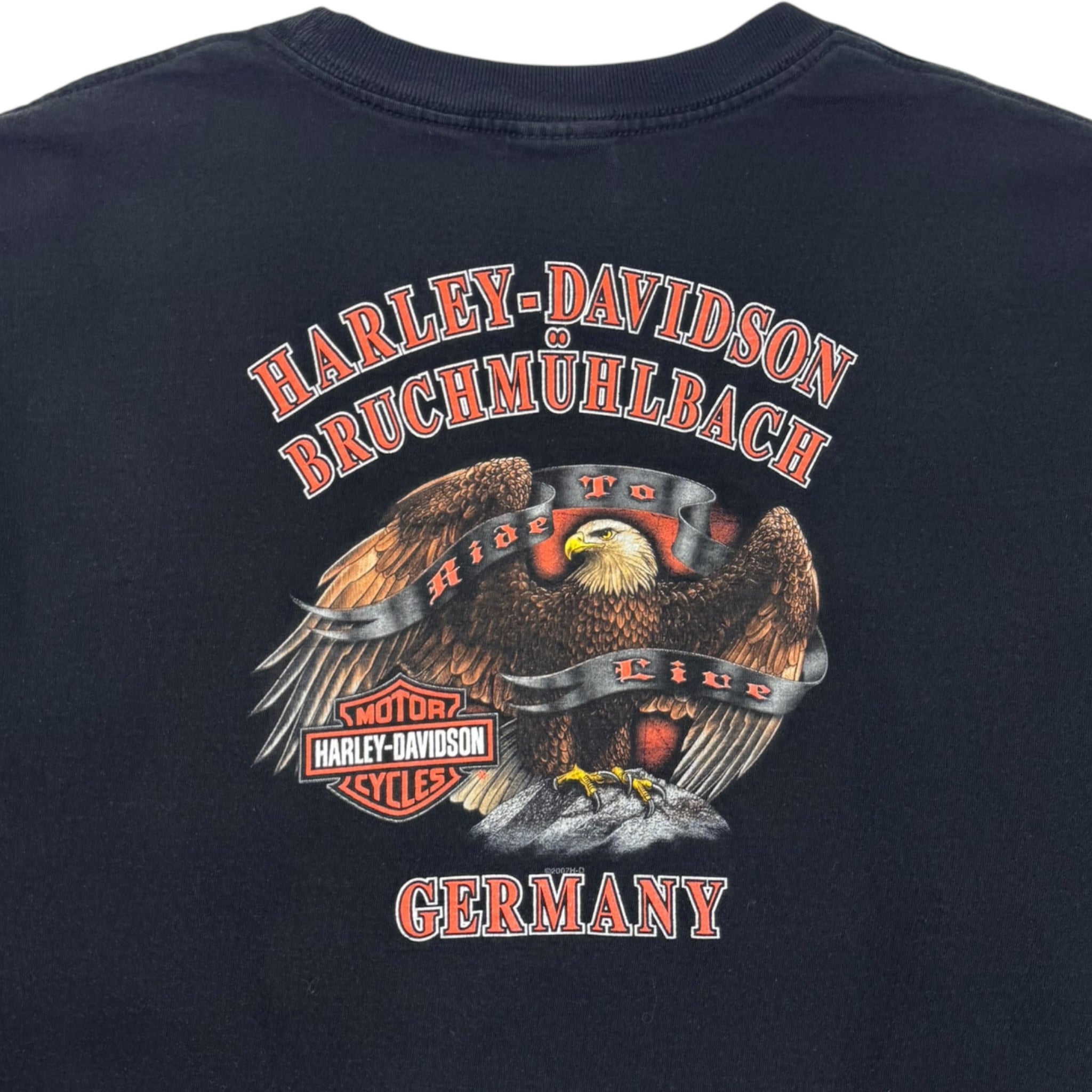 2007 Harley Davidson Germany Flame L/S Tee