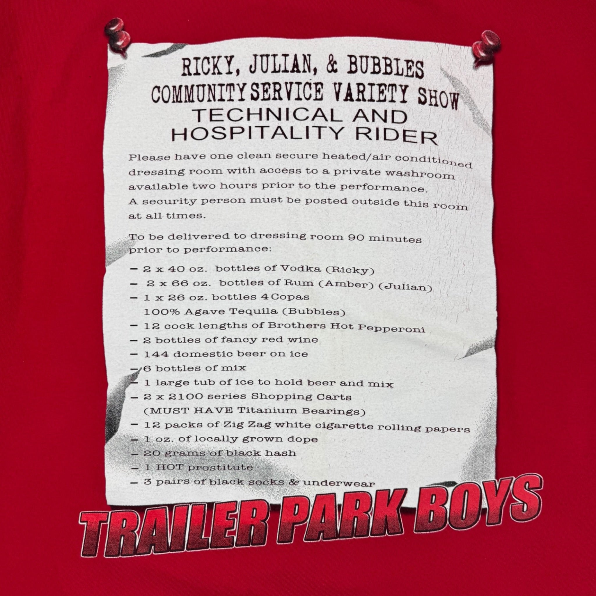 2009 Trailer Park Boys “Community Service” T-Shirt