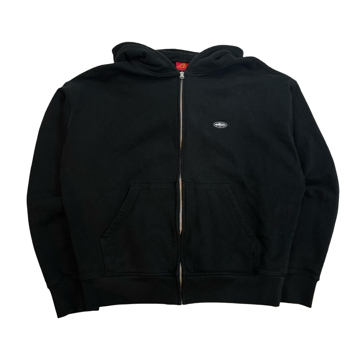 Corteiz Mini Island Zip Up Hoodie Black