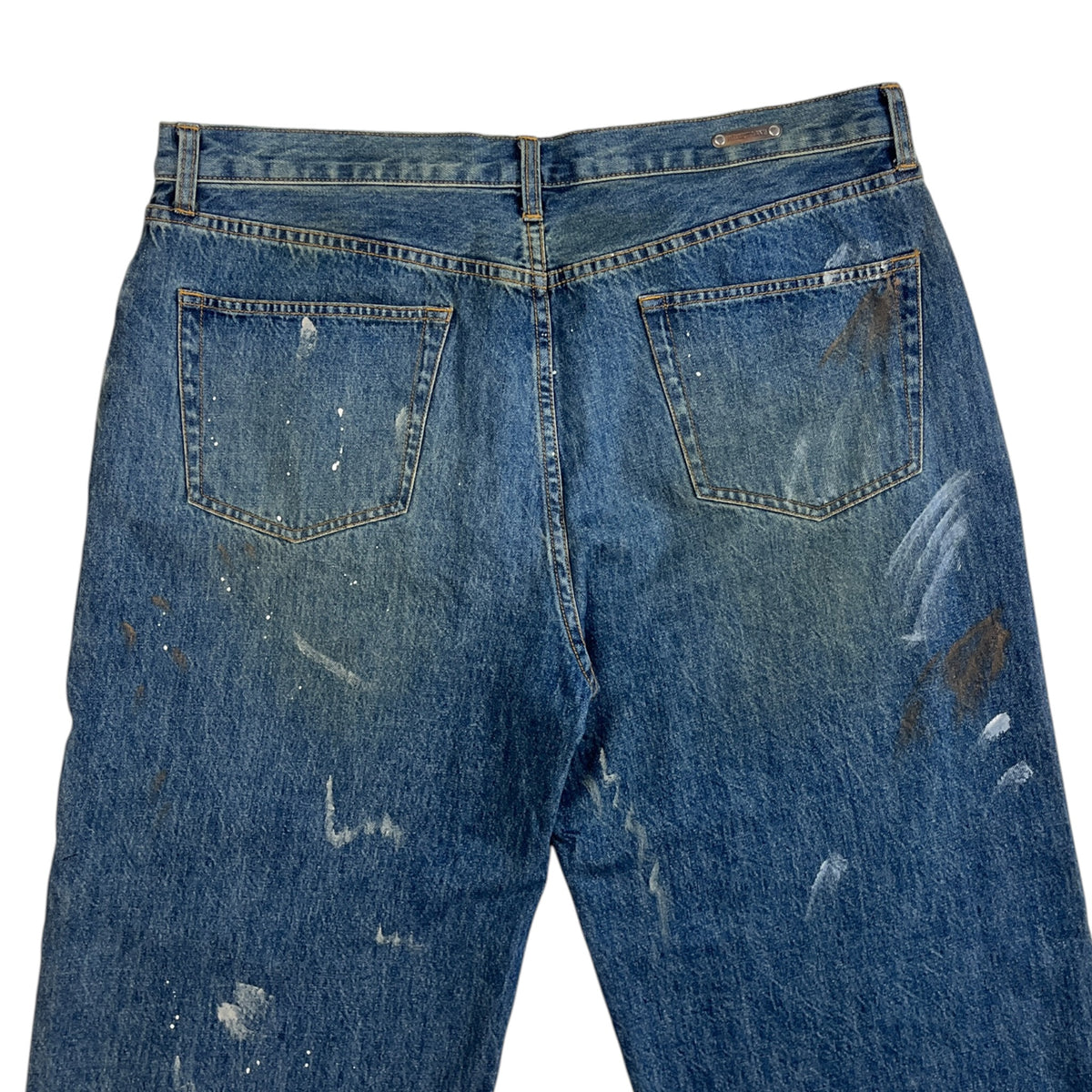 Helmut Lang Cropped Wide Leg Painter Jeans