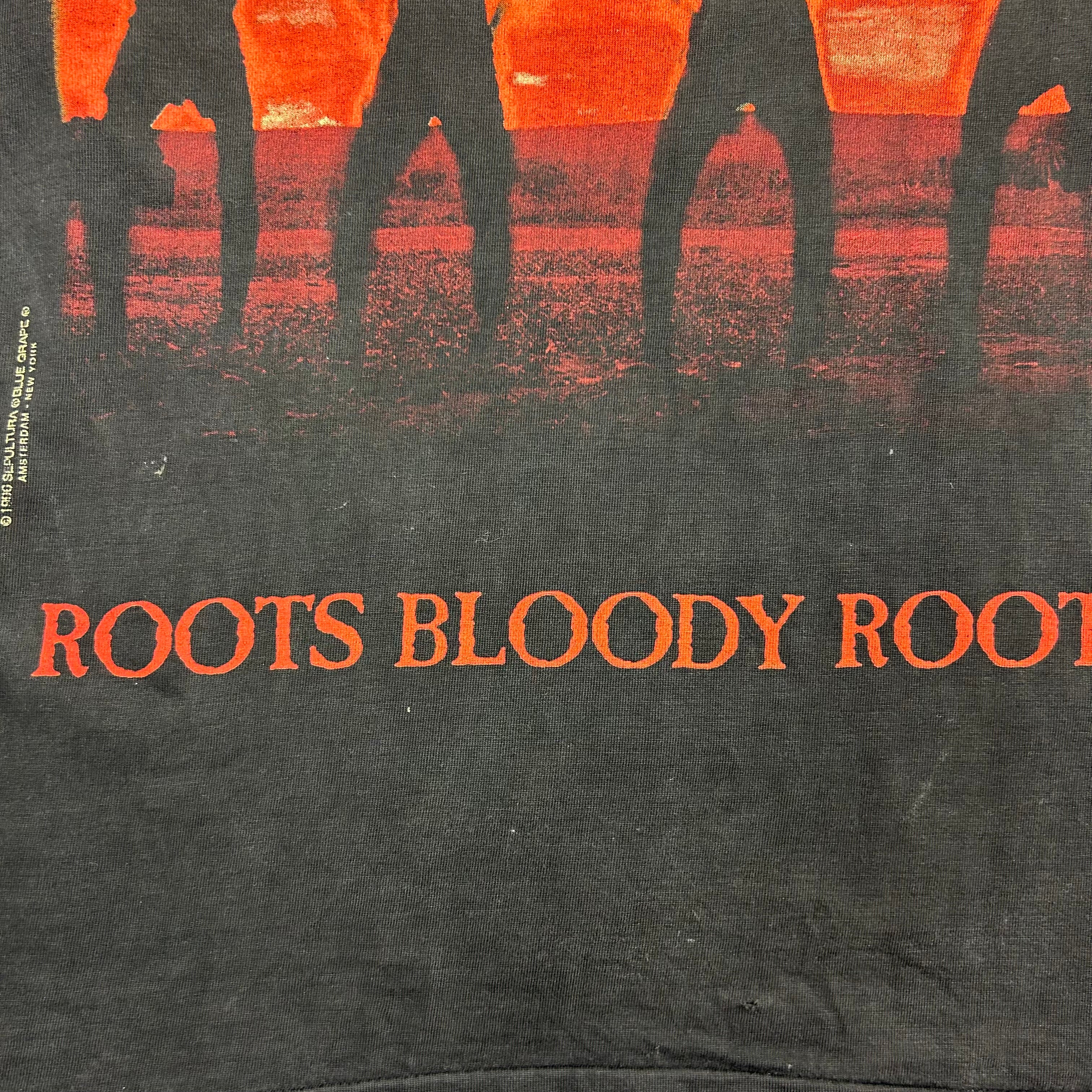 1996 Sepultura Roots Bloody LS Black