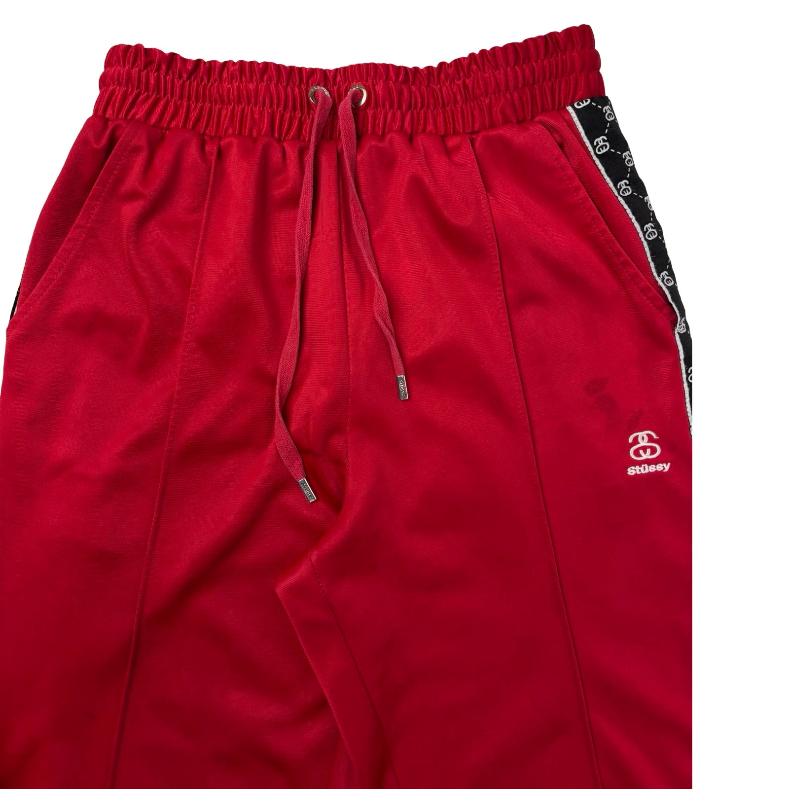 (W) Stussy S-Link Pleated Track Pants Red