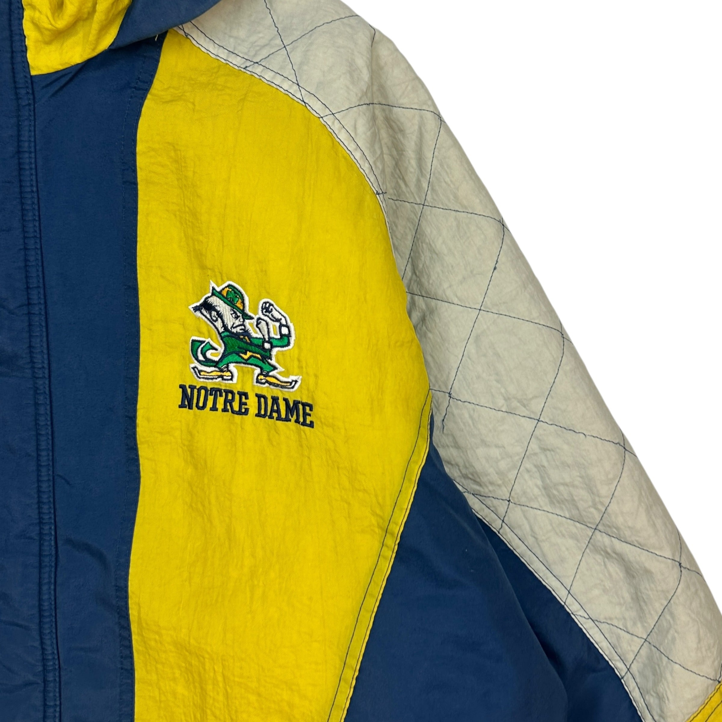 Vintage Starter Notre Dame Insulated Jacket Yellow/Blue