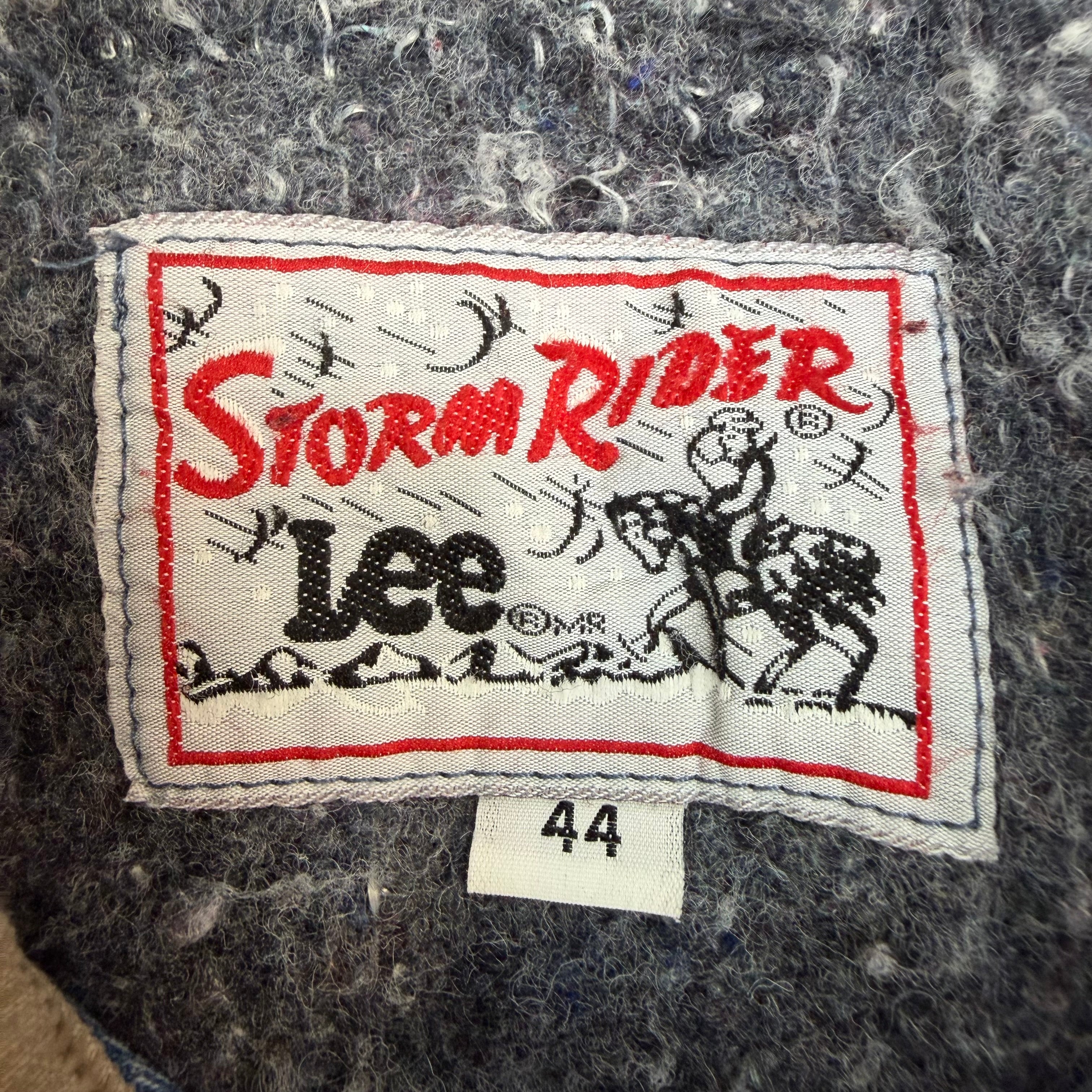 Vintage Lee Storm Rider Denim Trucker Jacket Blue