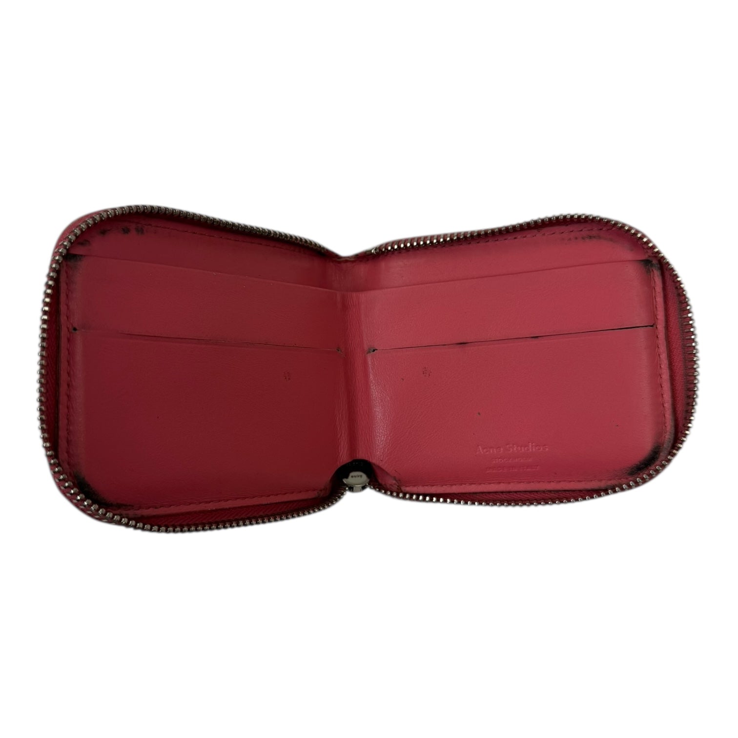 Acne Studios Zipper Wallet Pink