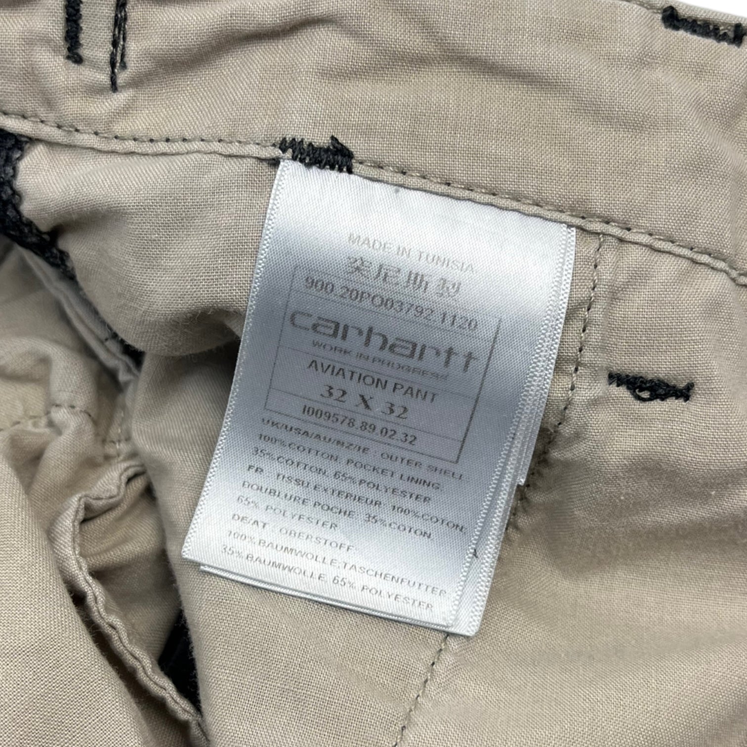 Carhartt WIP Aviation Pant Faded Black