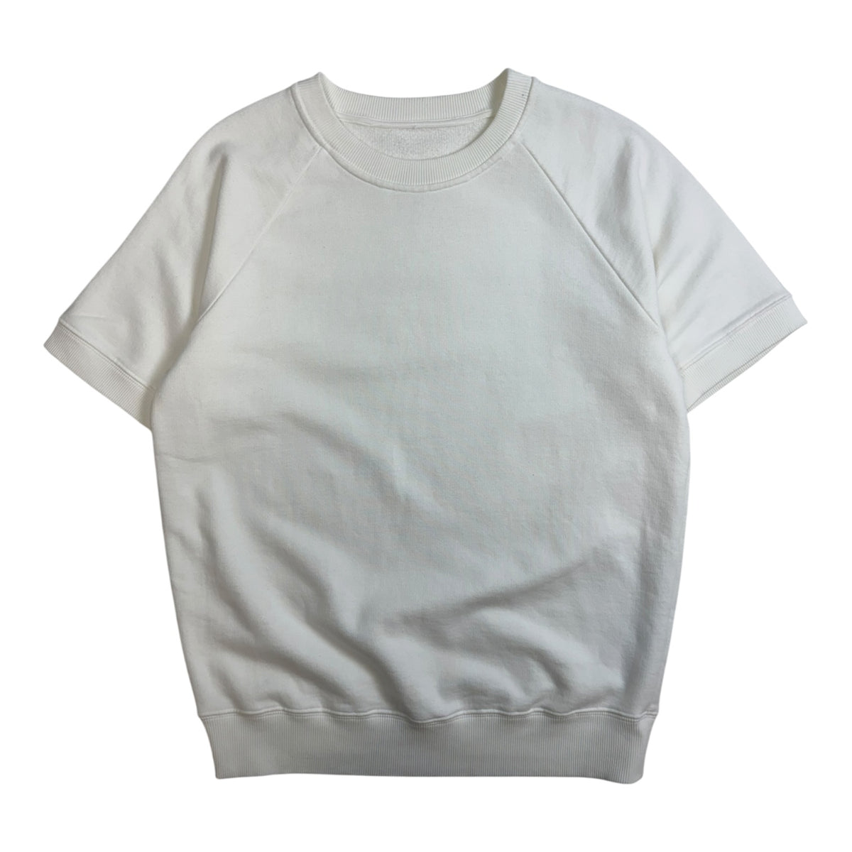 Maison Margiela Short-Sleeve Raglan Sweatshirt White