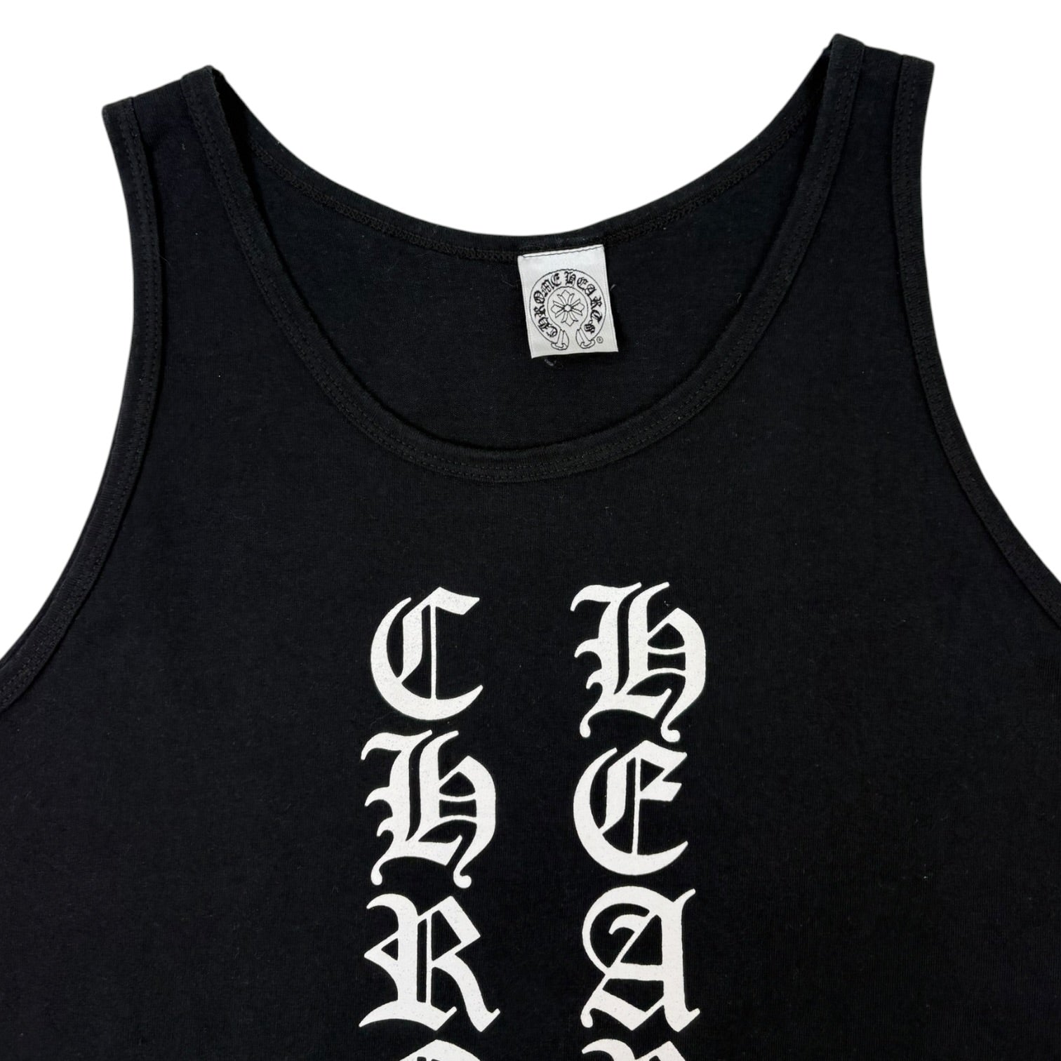 Vintage Chrome Hearts Old English Tank Top Black