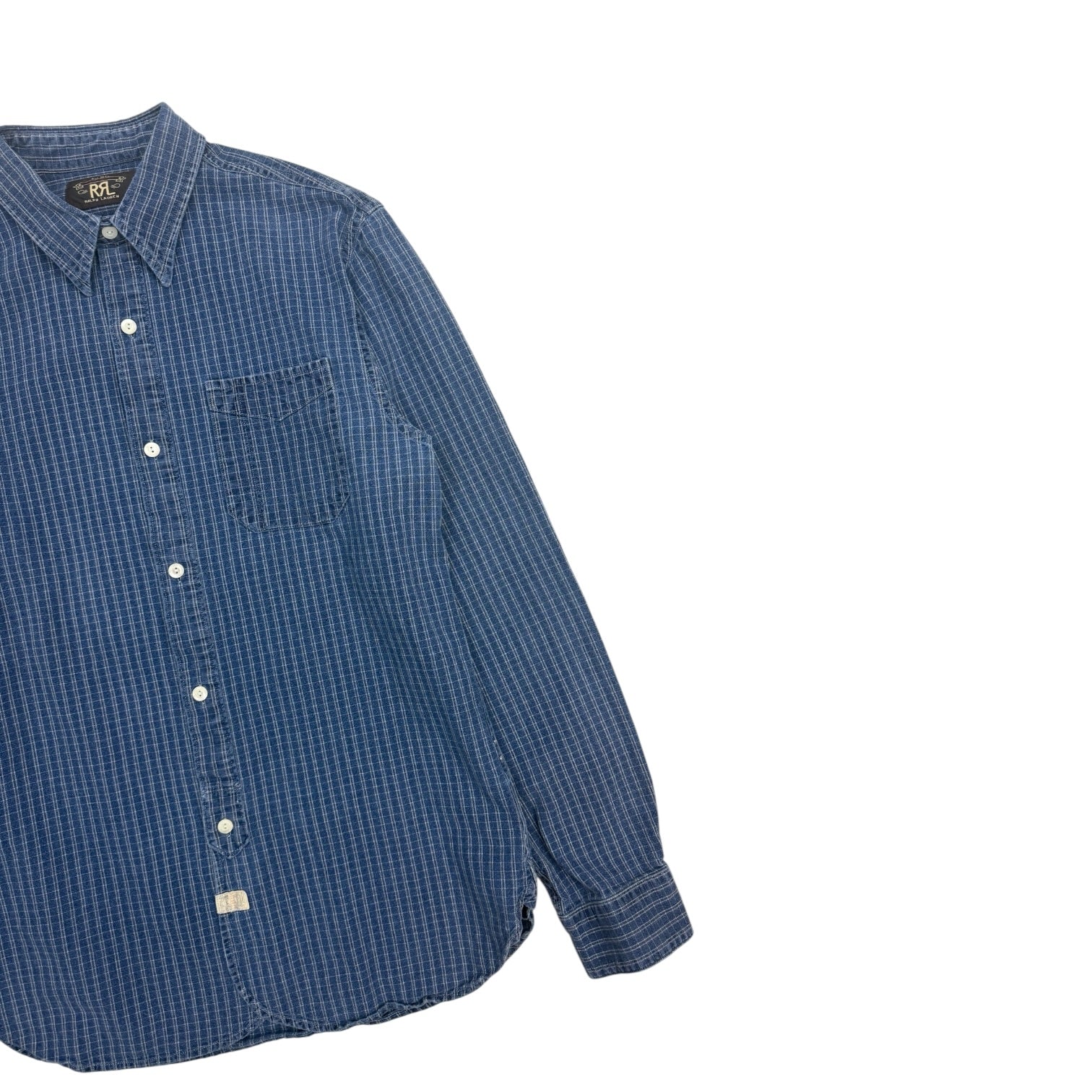 Ralph Lauren RRL Checkered Work Shirt Navy