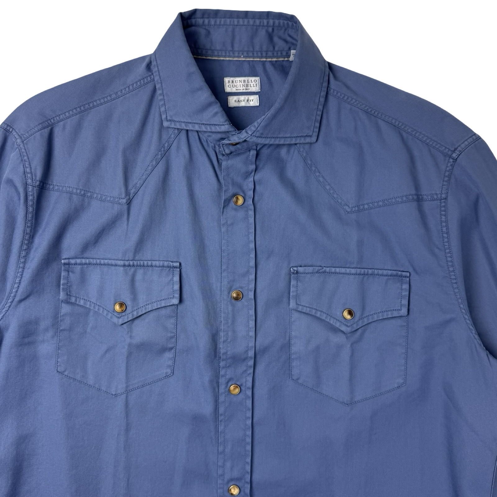 Brunello Cucinelli Button-Up Shirt Blue
