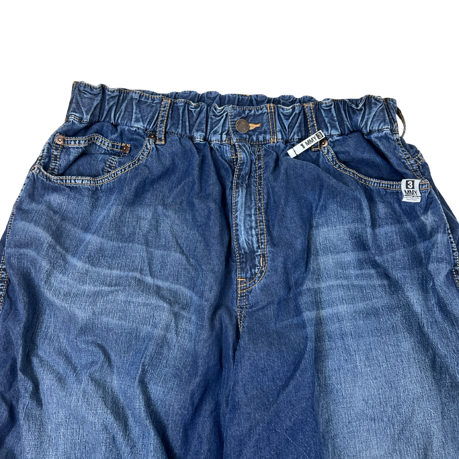 (W) Maison Mihara Yasuhiro Tencel Denim Gathered Pants