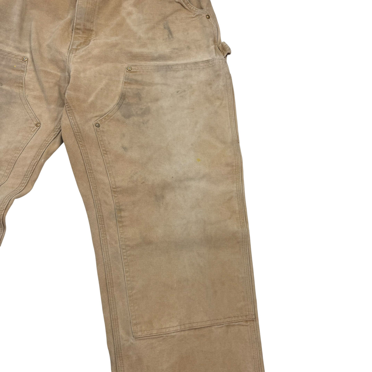 Vintage Carhartt Dungaree Distressed Pants Tan