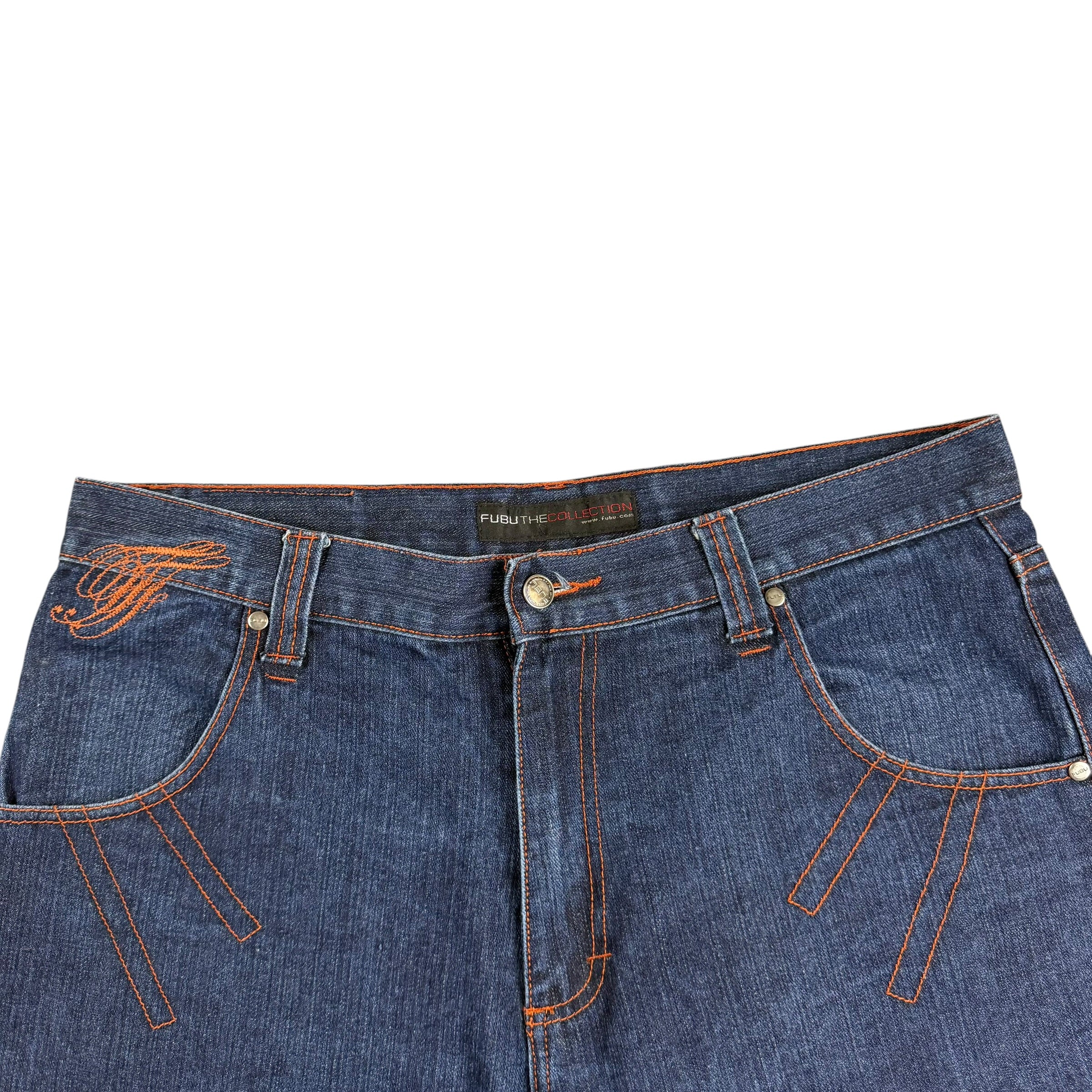 Vintage Fubu The Collection Denim Shorts Blue