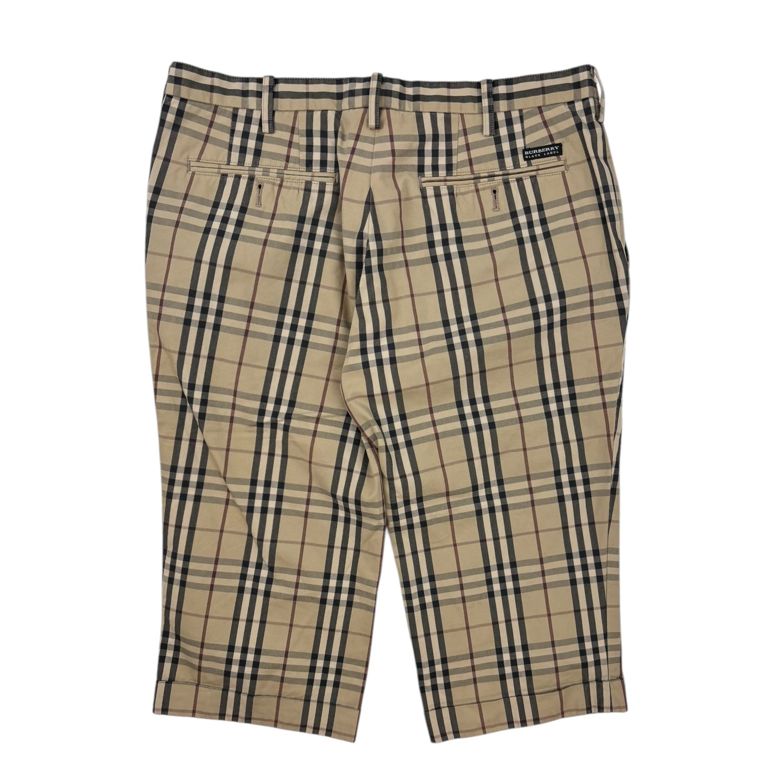 Burberry Black Label Selbourne Check Long Short Camel