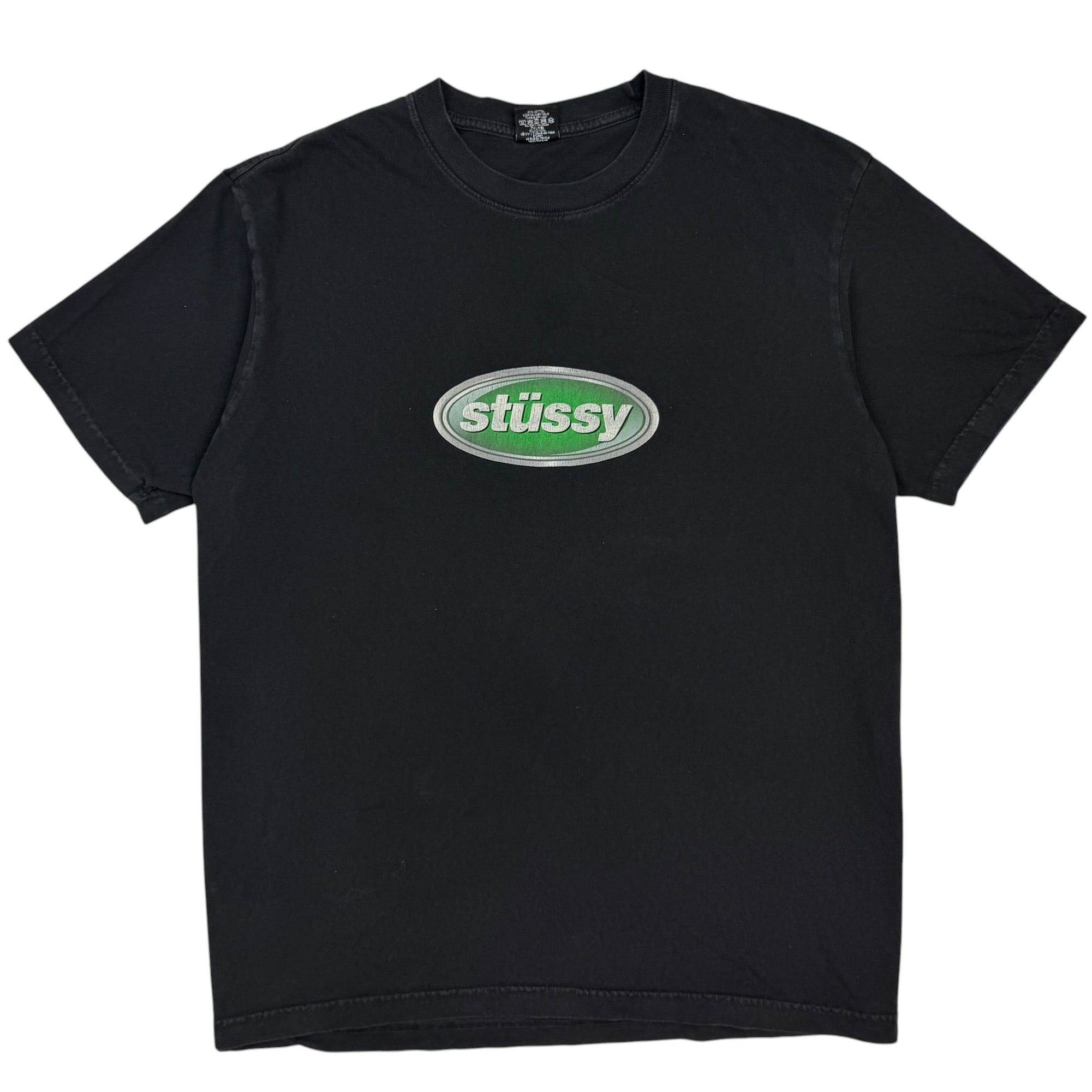 Stussy Emblem Pigment Dyed Tee Black
