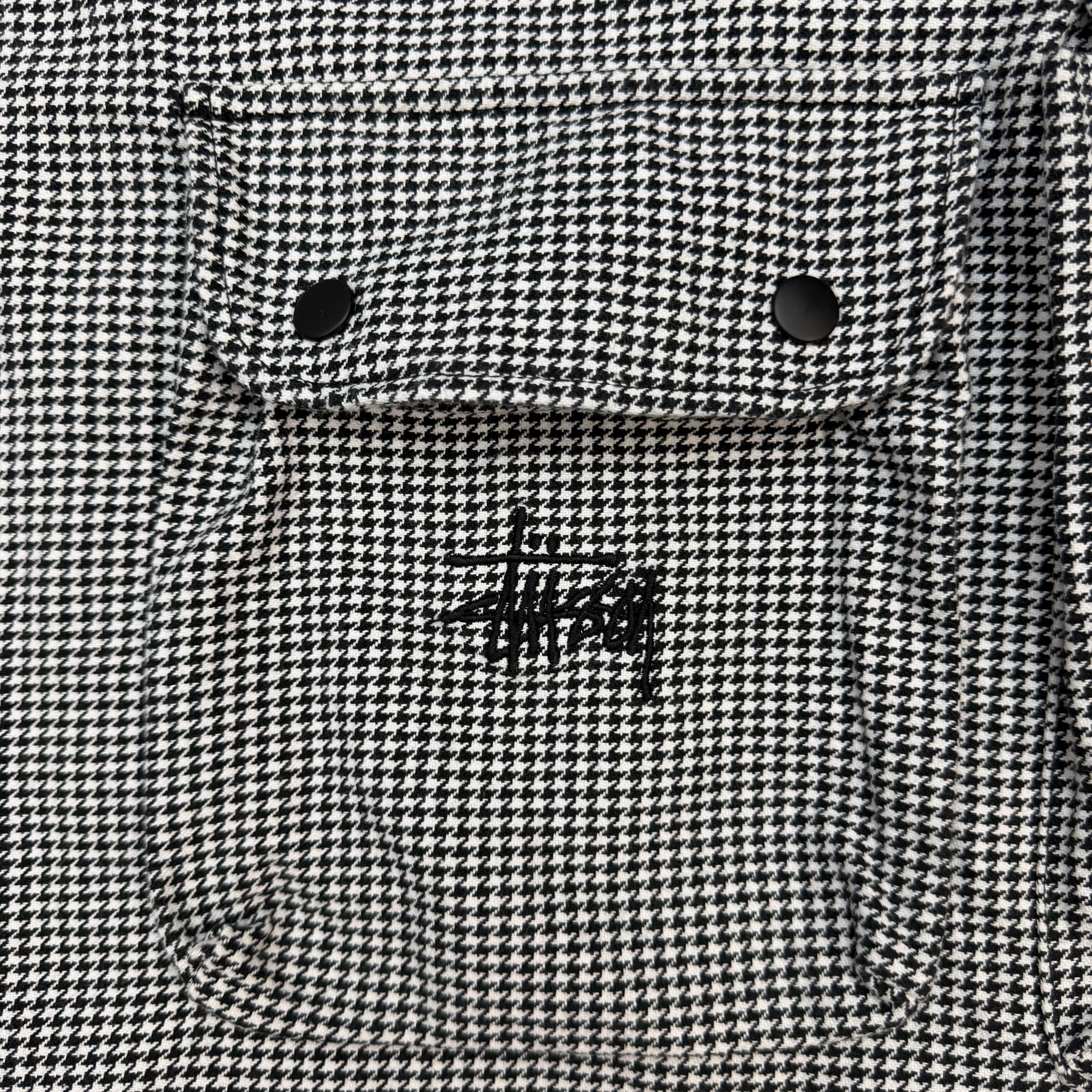 Stussy Houndstooth Work Vest Black/White