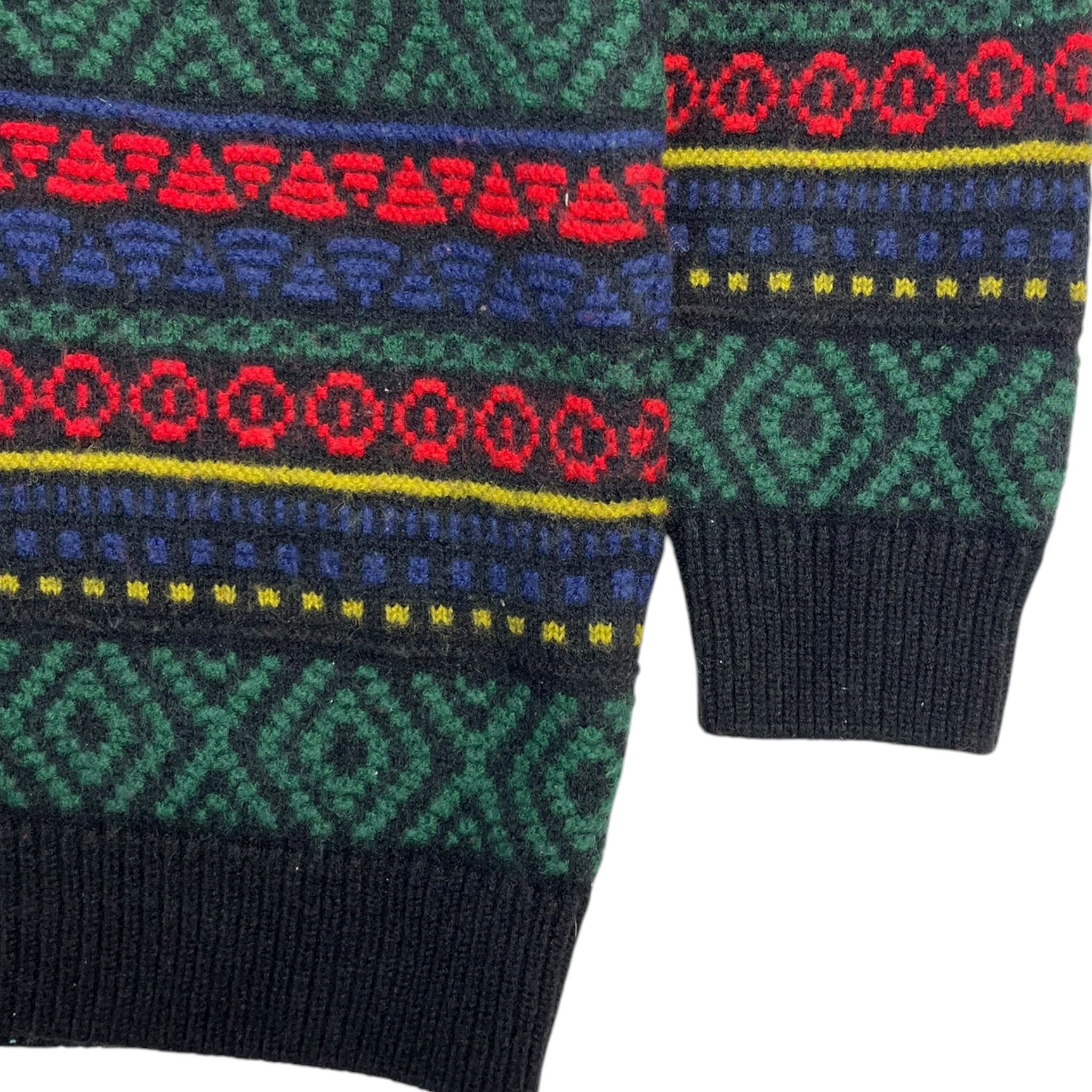 Vintage Tundra Multi-Patterned 1/4 Zip Knit