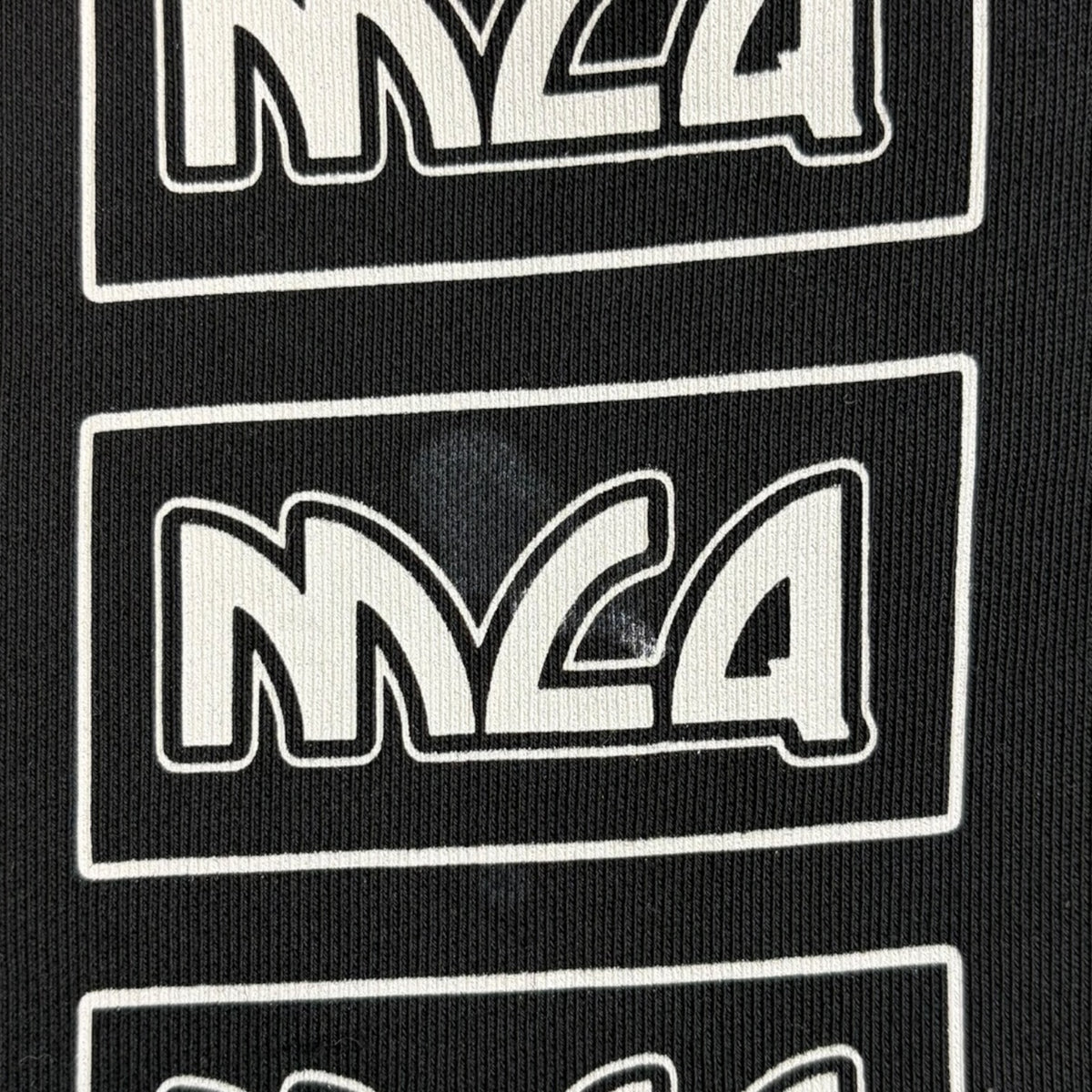McQ Swallow Printed Hooded Sweatshirt Black/White