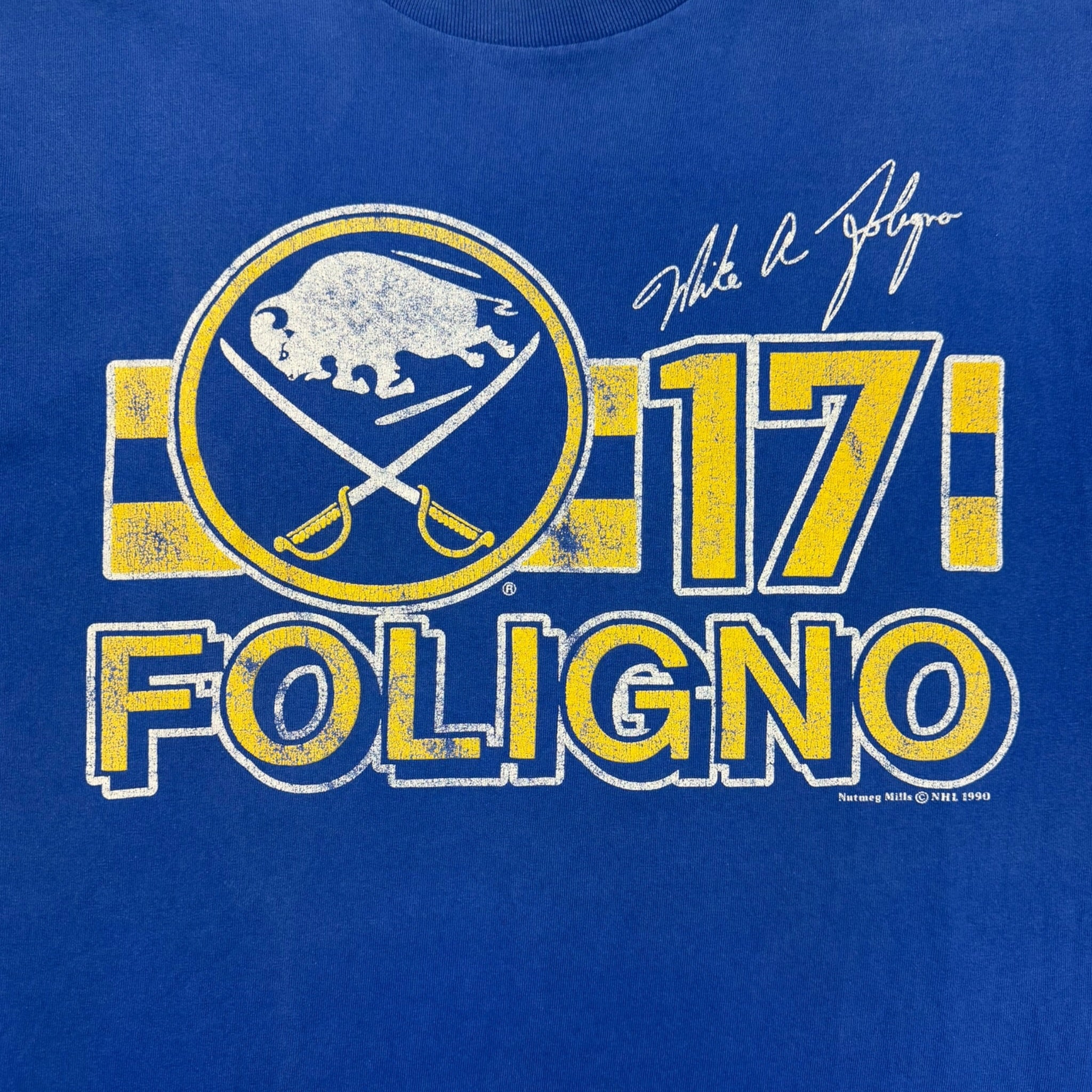 1990 Buffalo Sabres Foligno T-Shirt