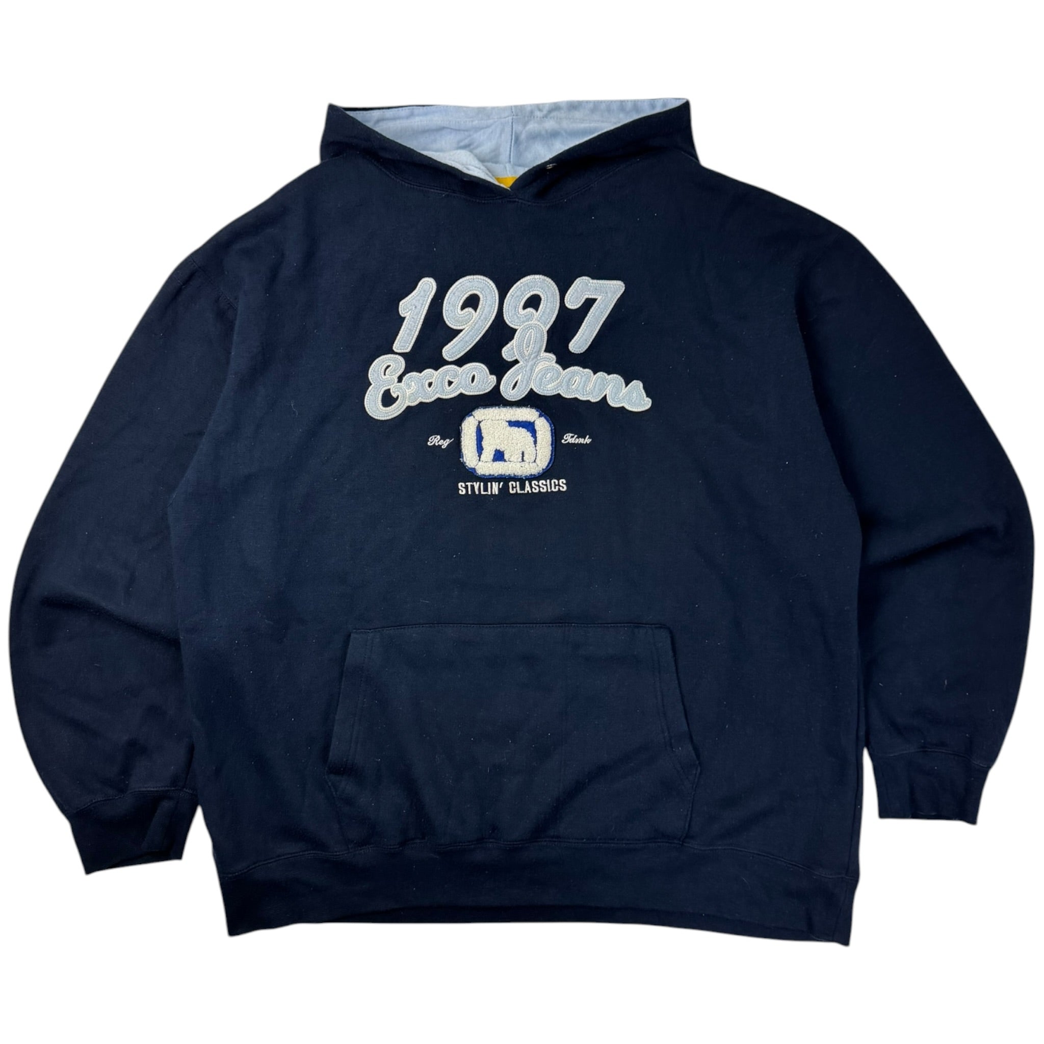 Vintage Y2K Exco Jeans Embroidered Hoodie