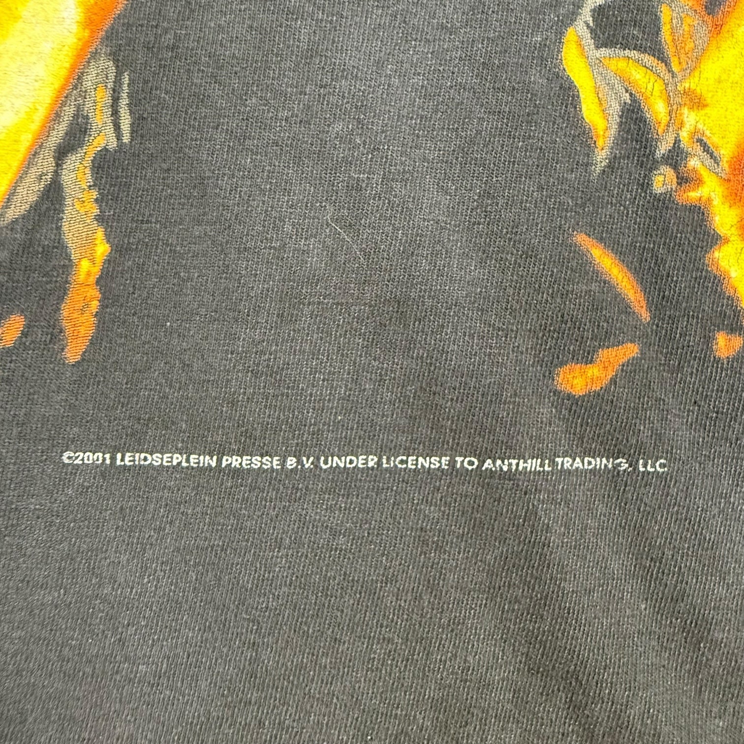 2001 AC/DC Bonfire Tee Black