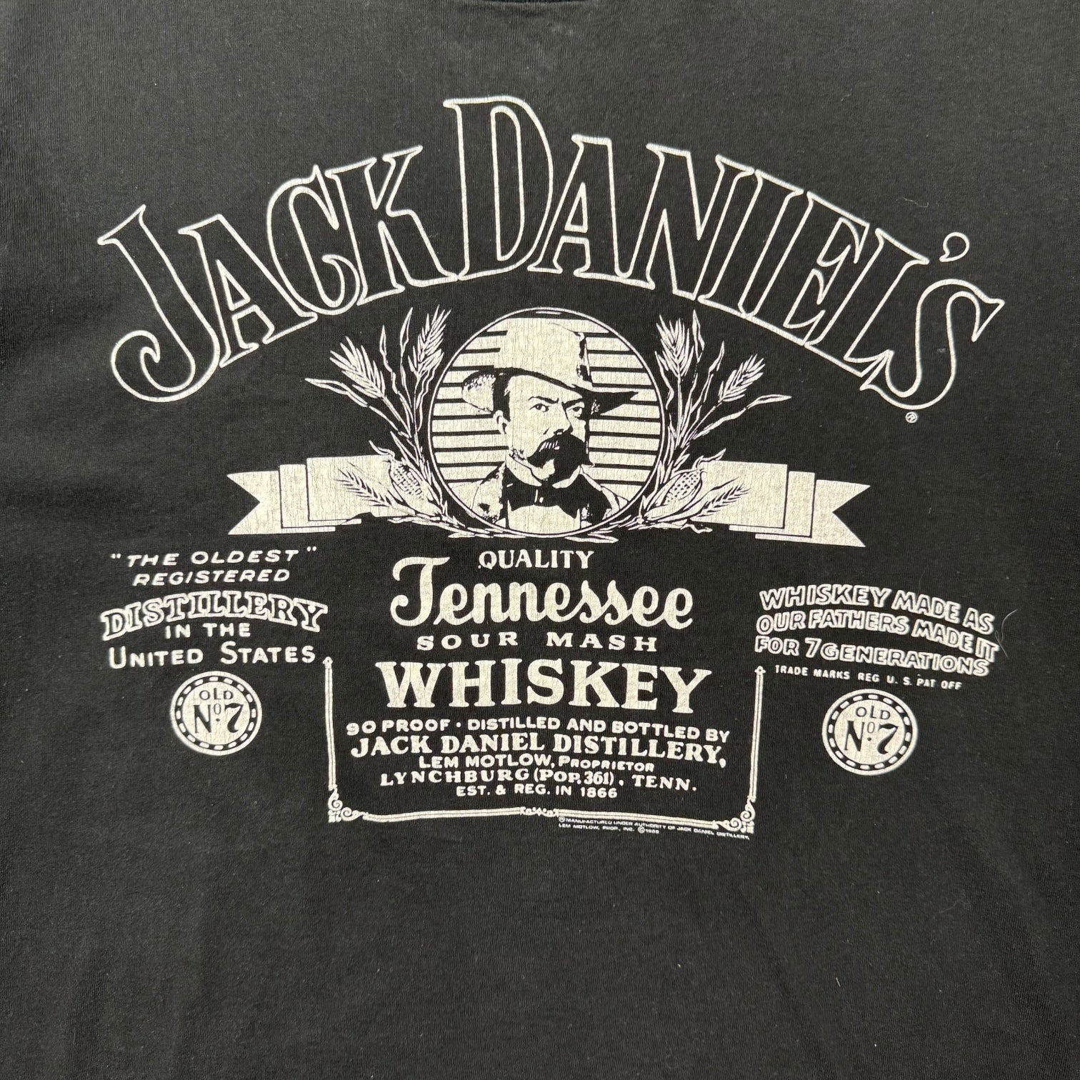 Vintage Jack Daniel’s Whiskey Tee Black