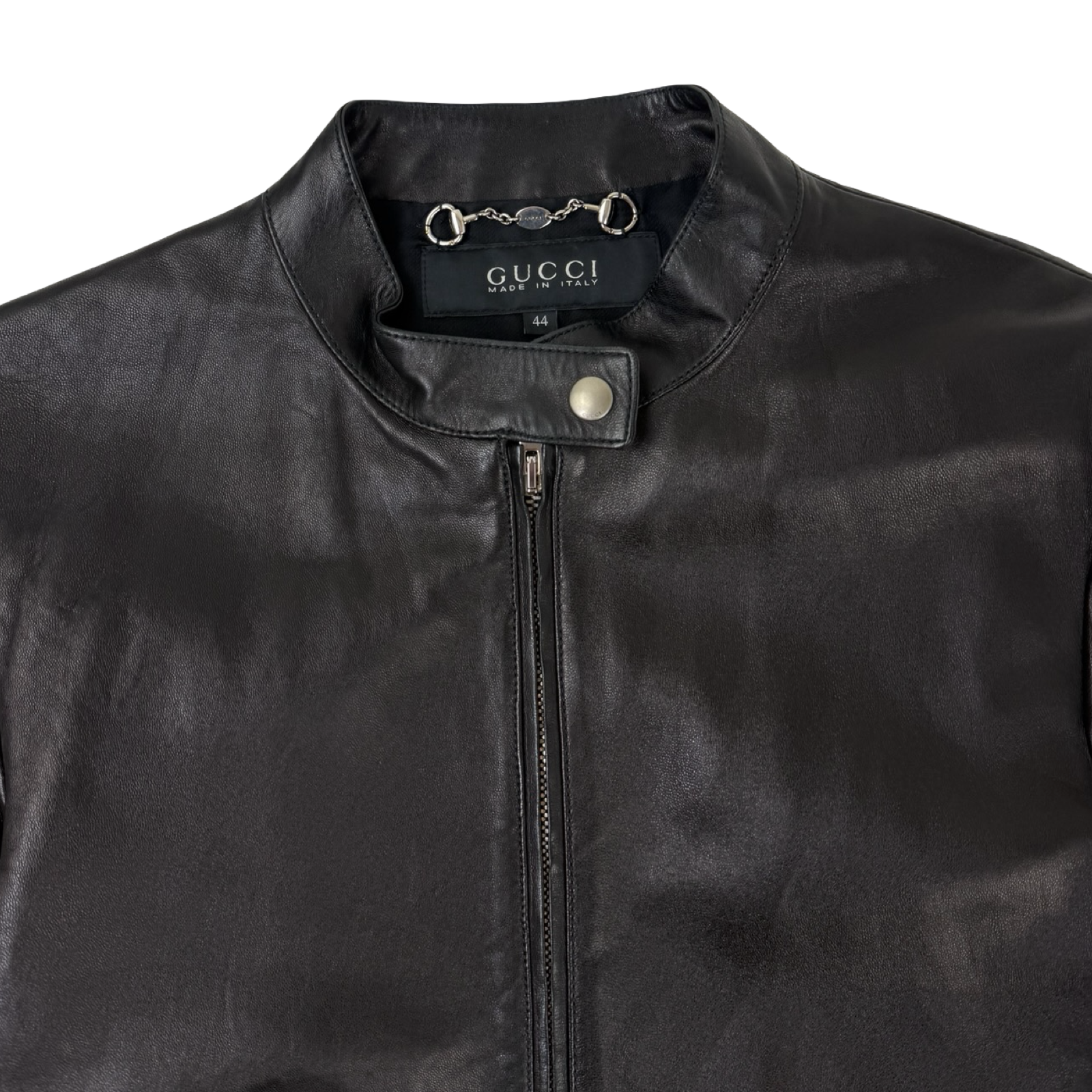 Vintage Gucci Leather Jacket Black