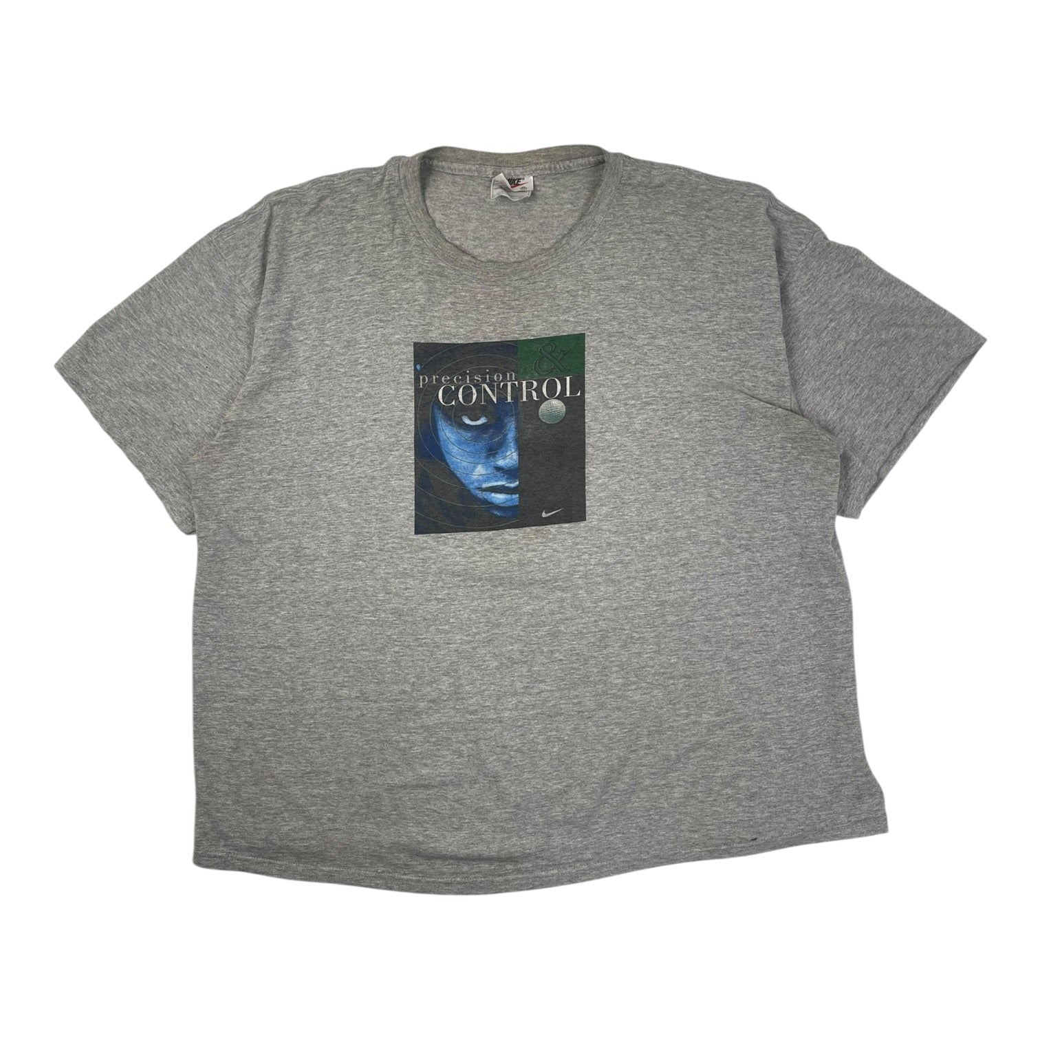 Vintage Nike Tiger Woods ‘Precision & Control’ T-Shirt Grey