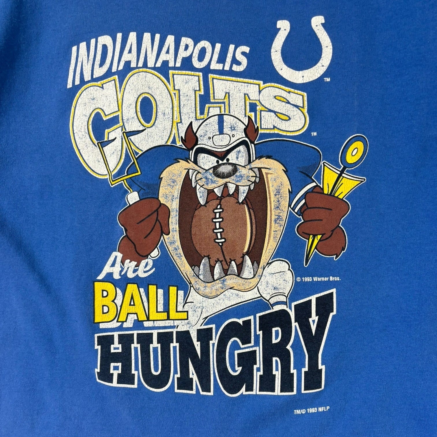 Vintage 1993 Indiana Colts Taz T-Shirt Blue