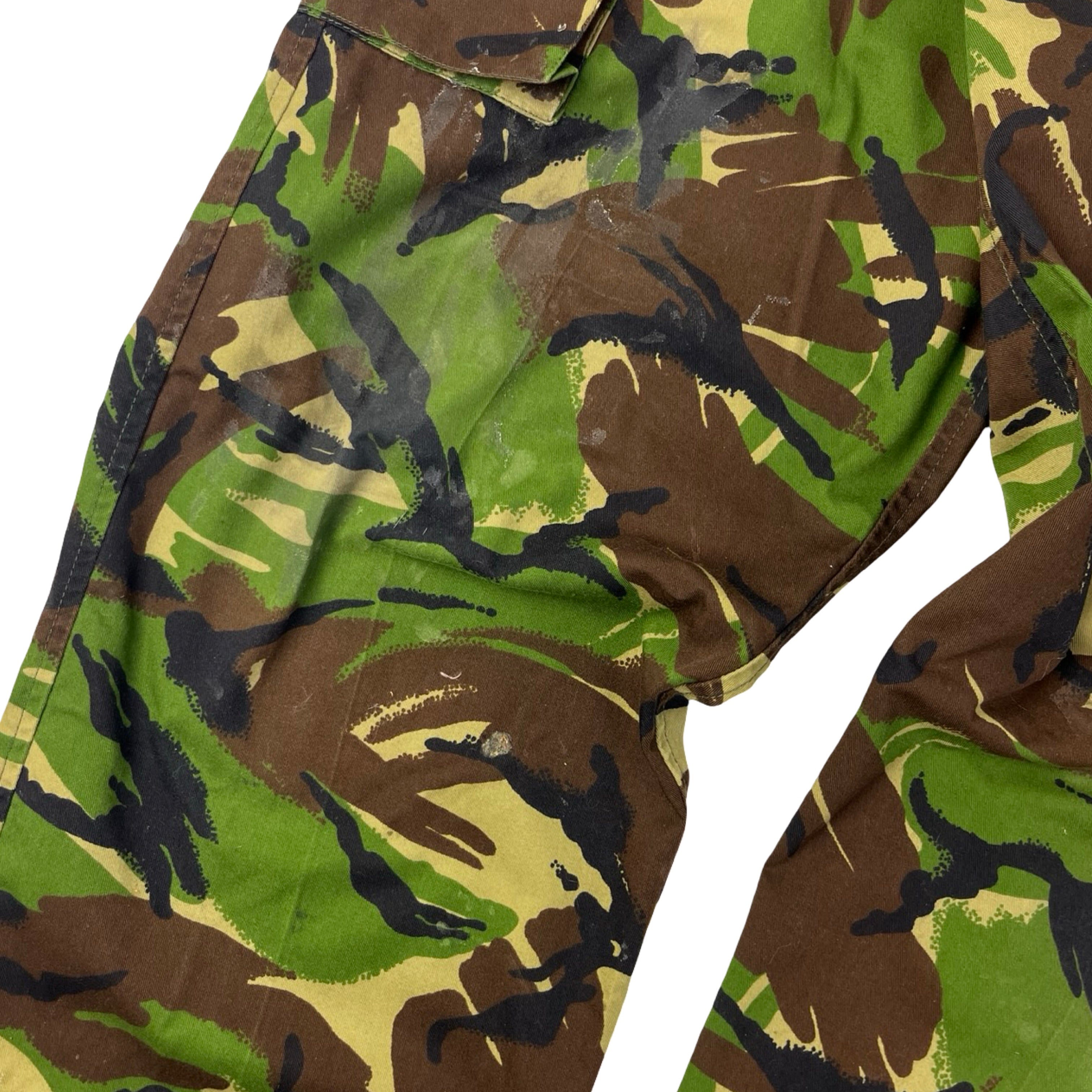 Vintage British DPM Camouflage Cargo Pants Green