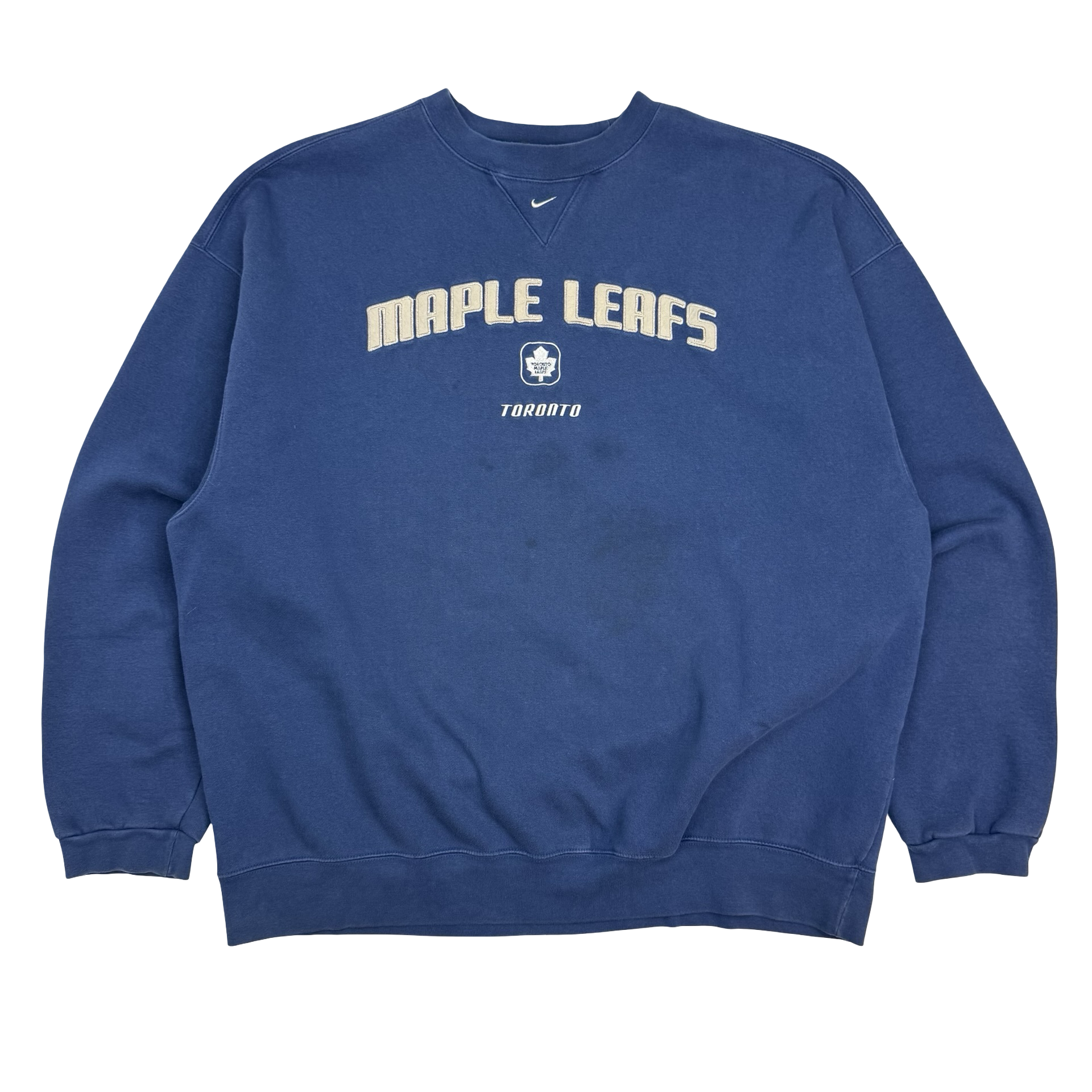 Vintage Nike Toronto Maple Leafs Crewneck Blue