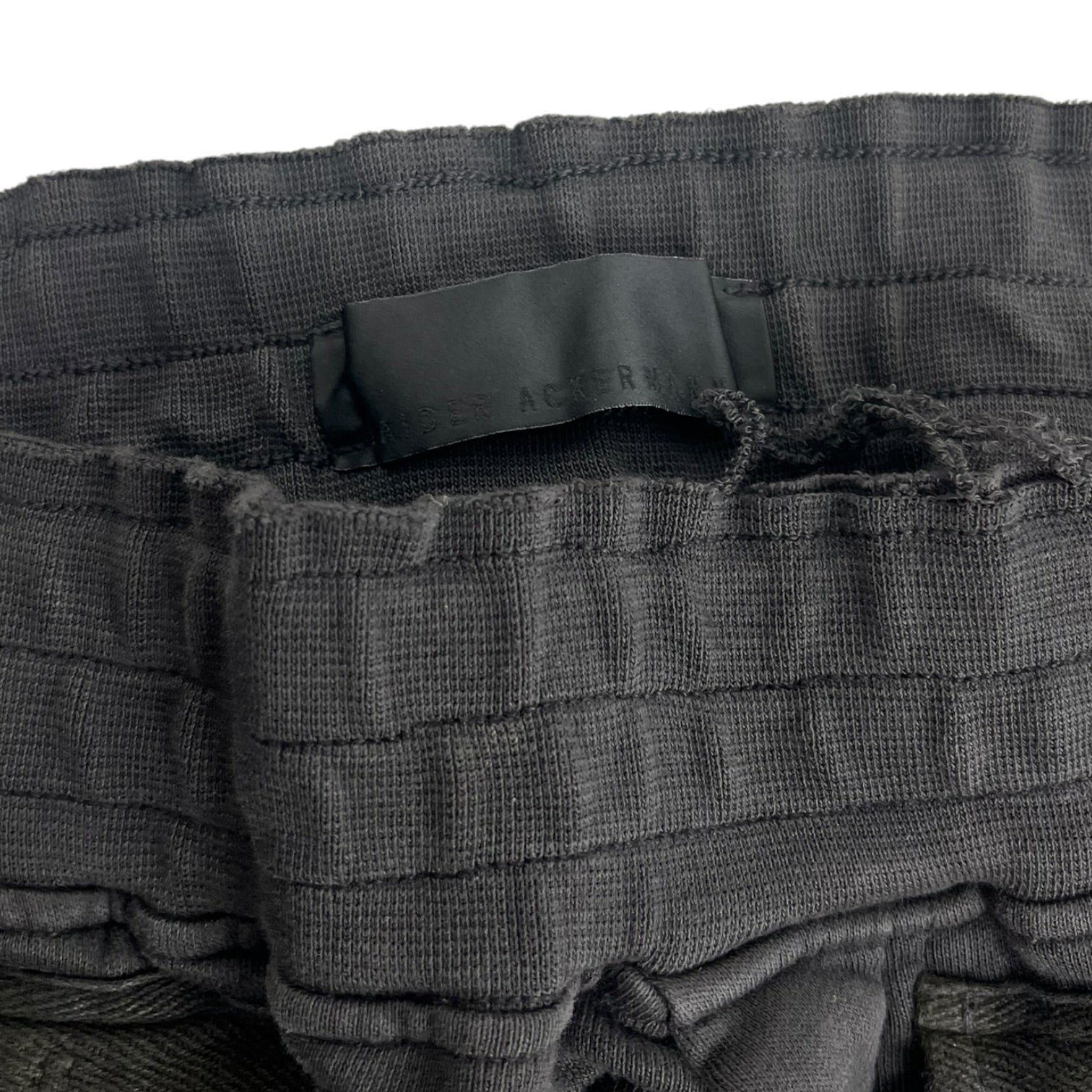 Haider Ackermann Perth Biker Sweatpants Distressed Black