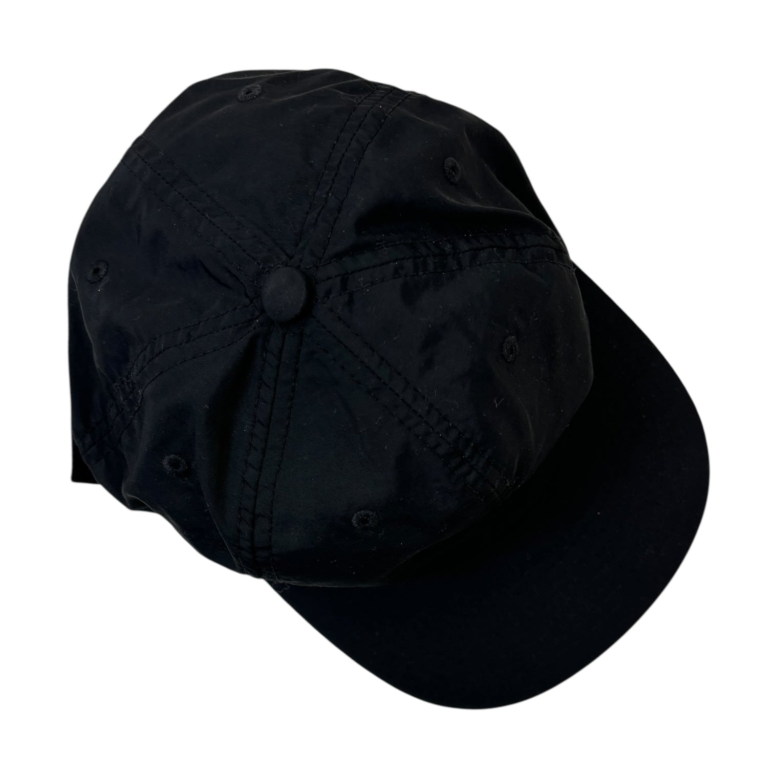 Stussy Nylon Crown StrapBack Hat Black
