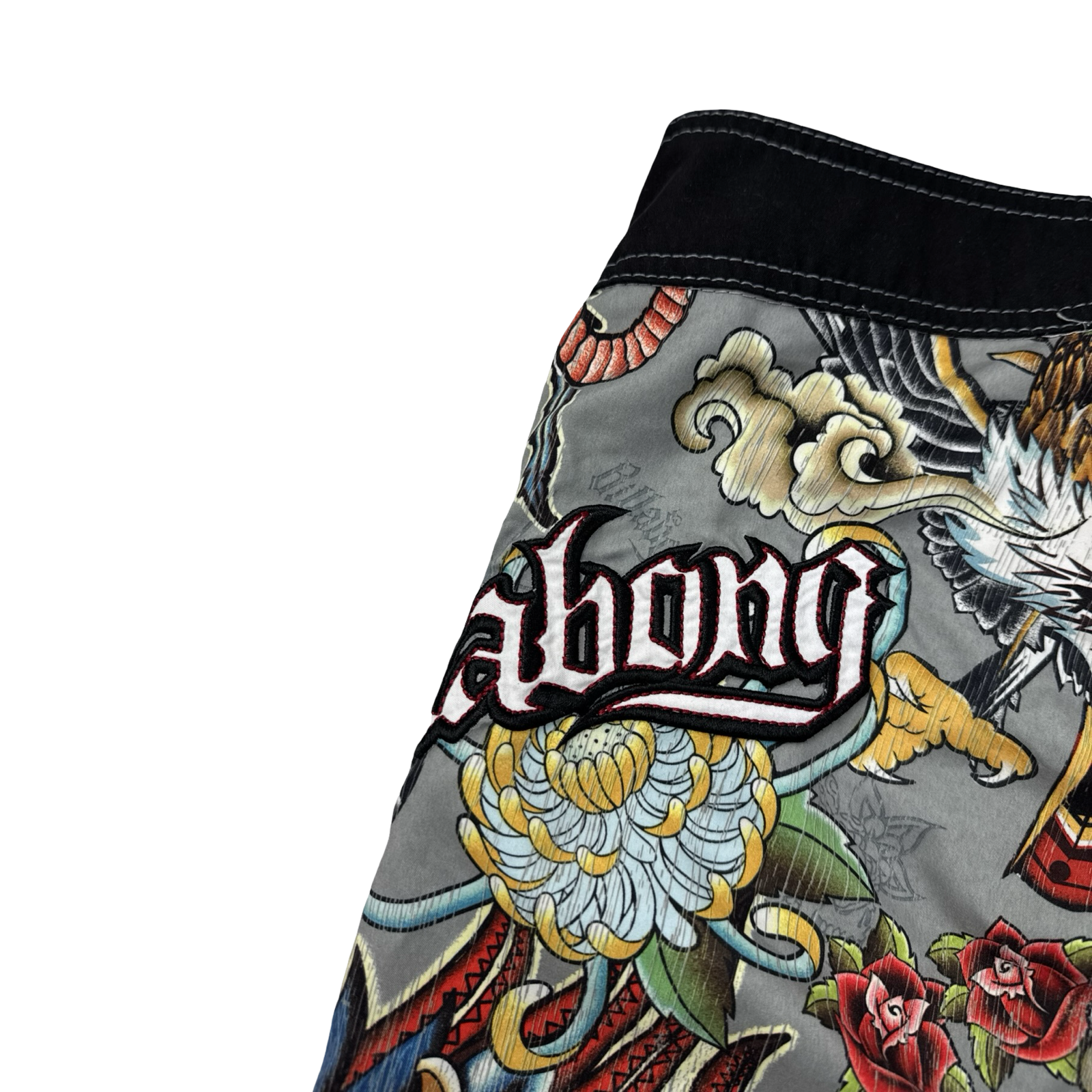 Y2K Billabong Surf Tattoo Board Shorts