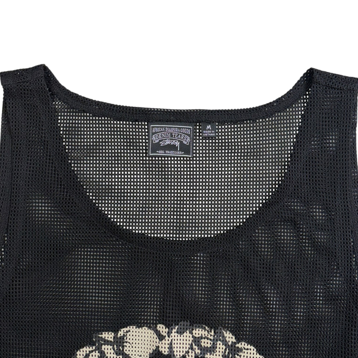 Denim Tears x Stussy Double S Wreath Gym Tank Black