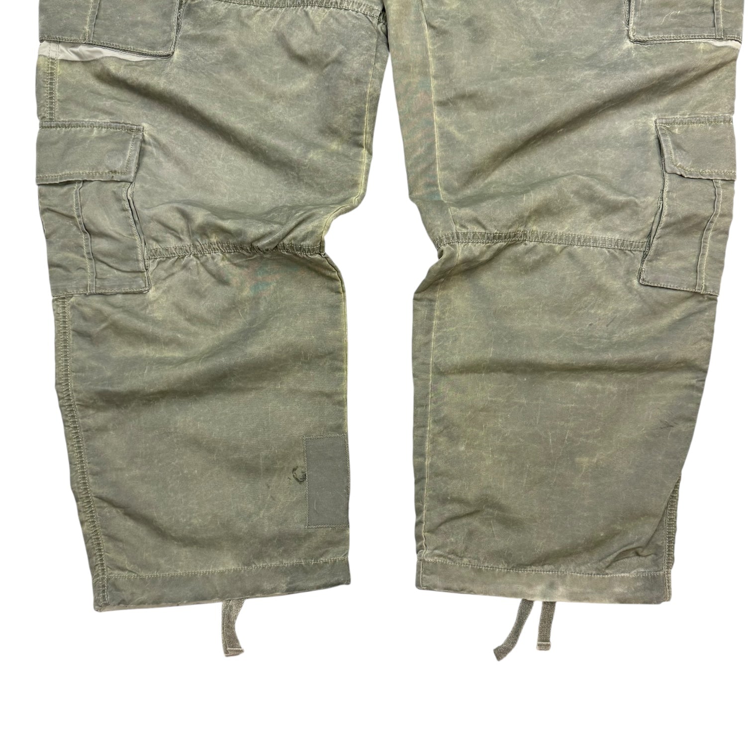Stussy Dyed Nylon Surplus Cargo Pants Green