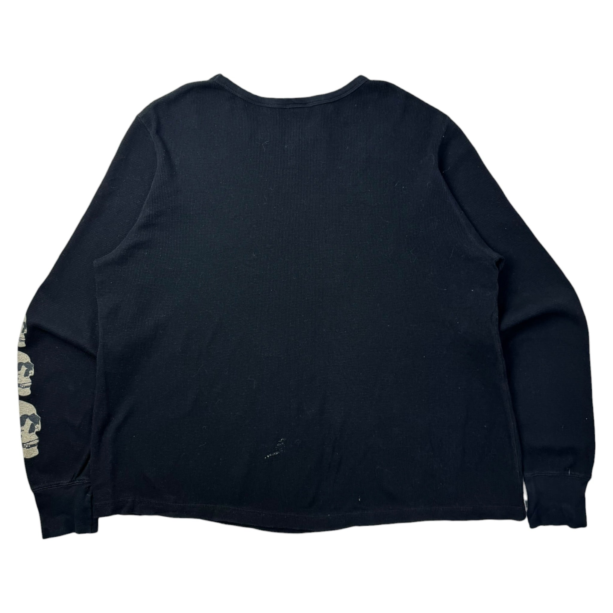 Y2K Cyber Skull Sleeve Thermal Longsleeve