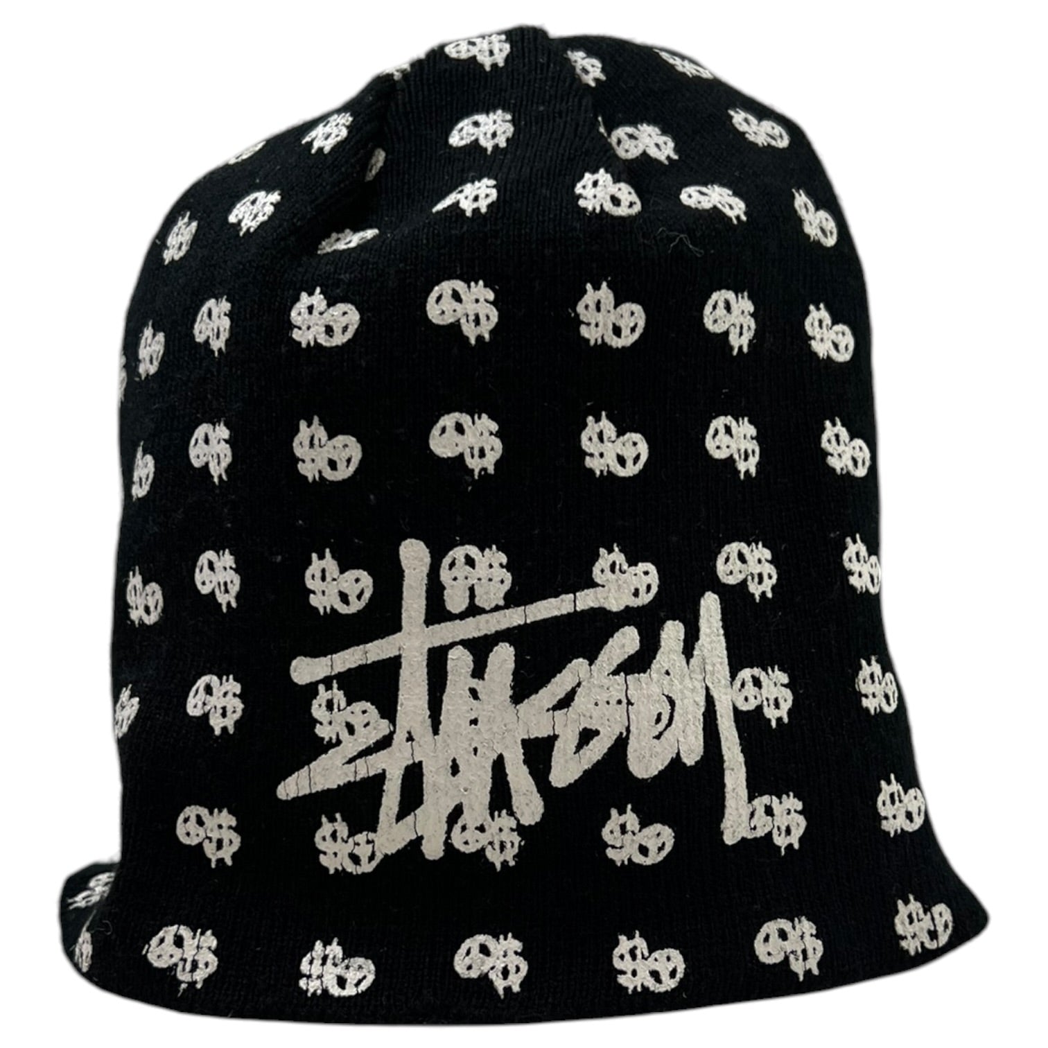Stussy “Dollar Signs” Beanie Black