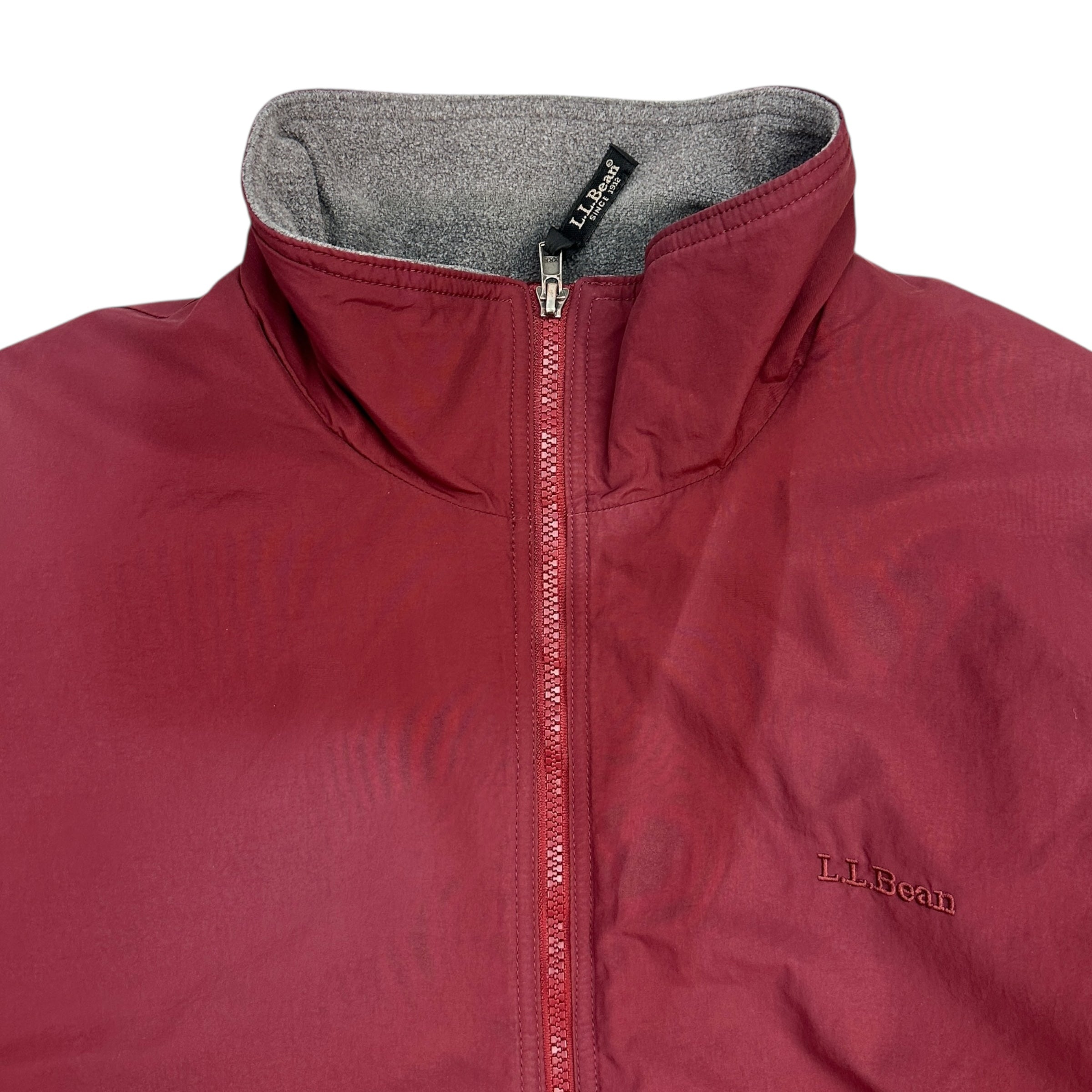 Vintage L.L.Bean Fleece Lined Jacket Maroon