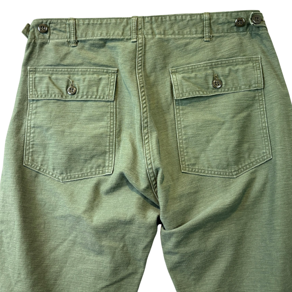 orSlow Slim Fit Fatigue Pants Green