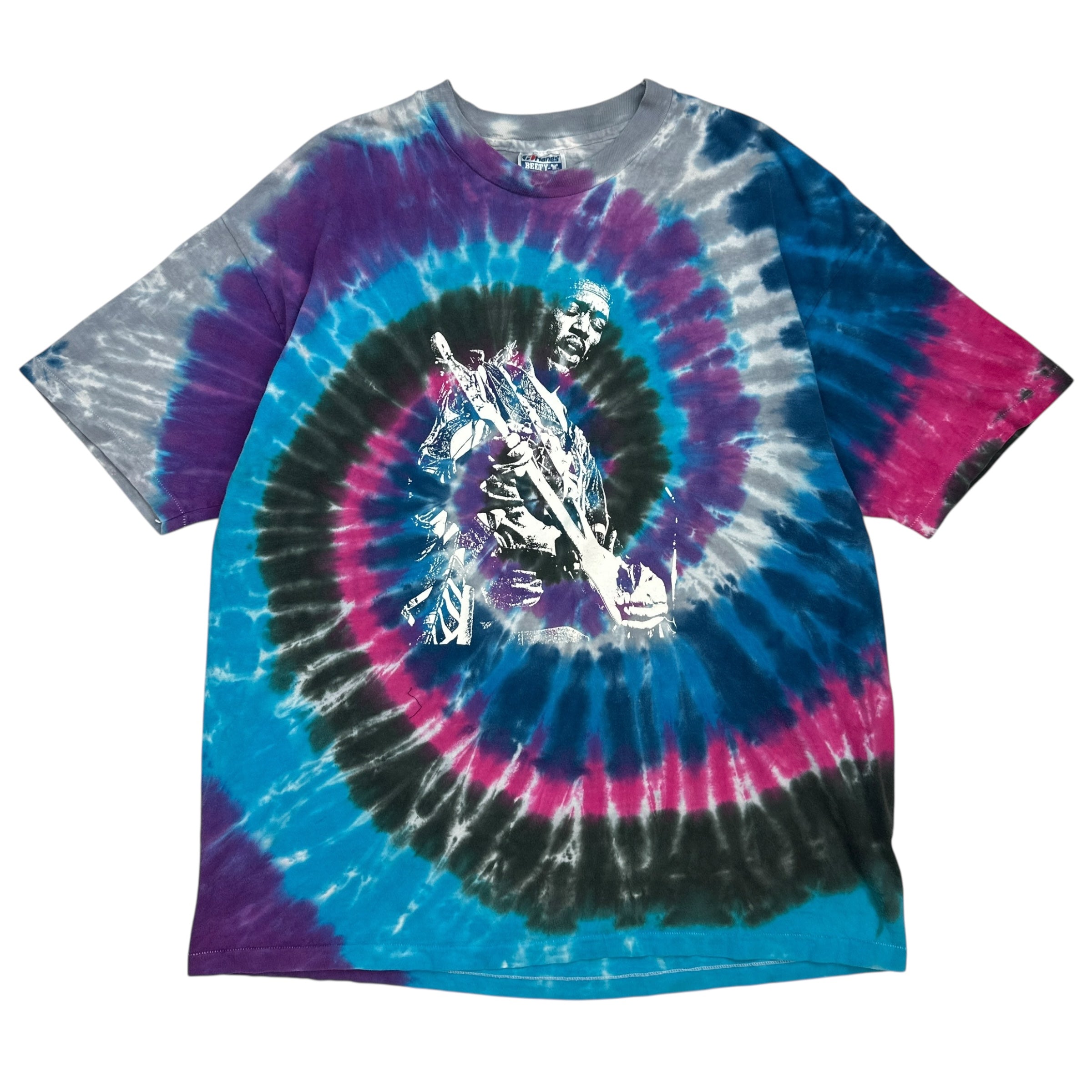 Vintage Jimi Hendrix Tie Dye Tee Multicolour