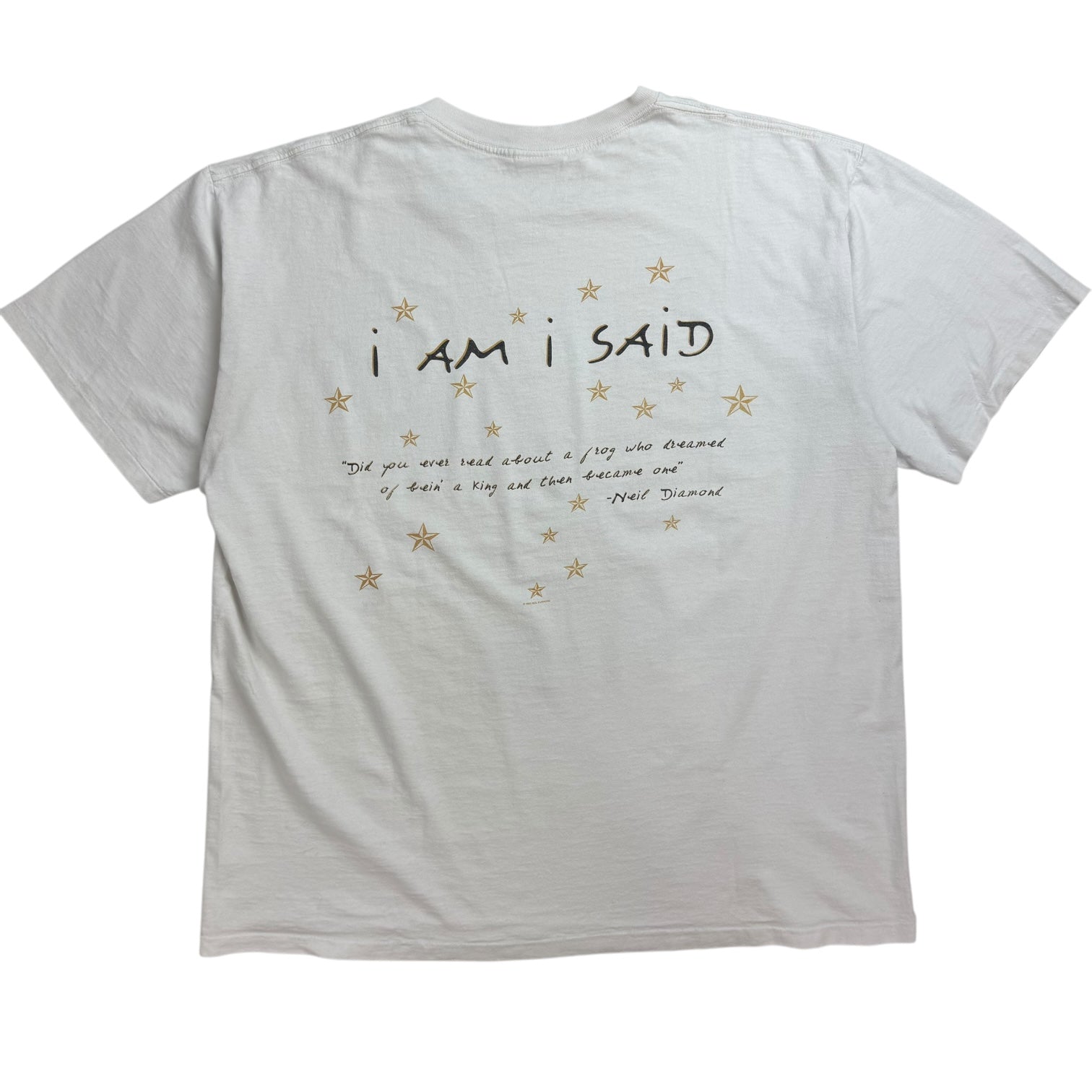 Vintage Neil Diamond ‘I Am I Said’ Tee White