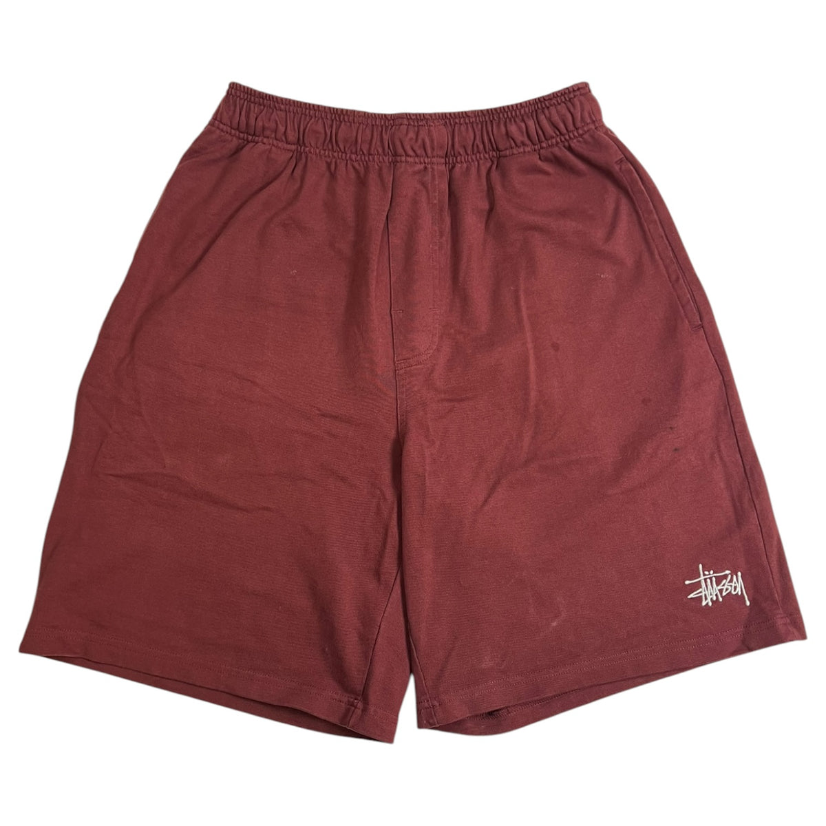 Stussy Heavy Jersey Shorts Wine