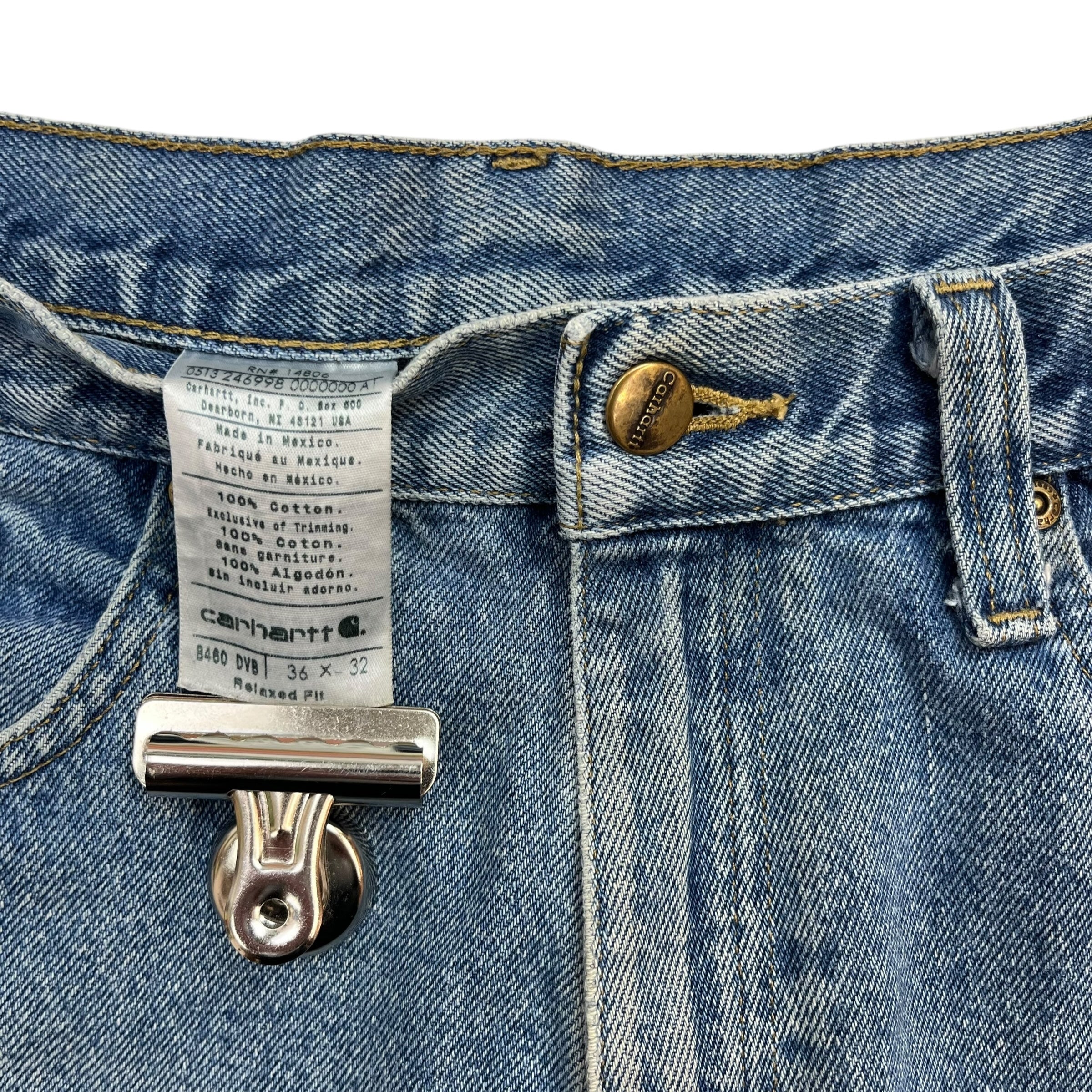 Vintage Carhartt Denim Work Pants Light Wash Blue