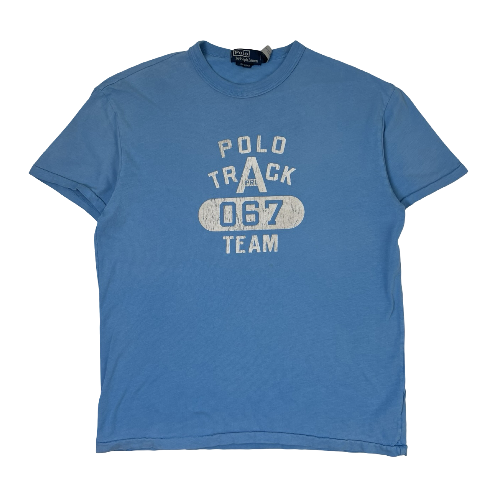 Vintage Polo Ralph Lauren Polo Track 067 Team Shirt Blue