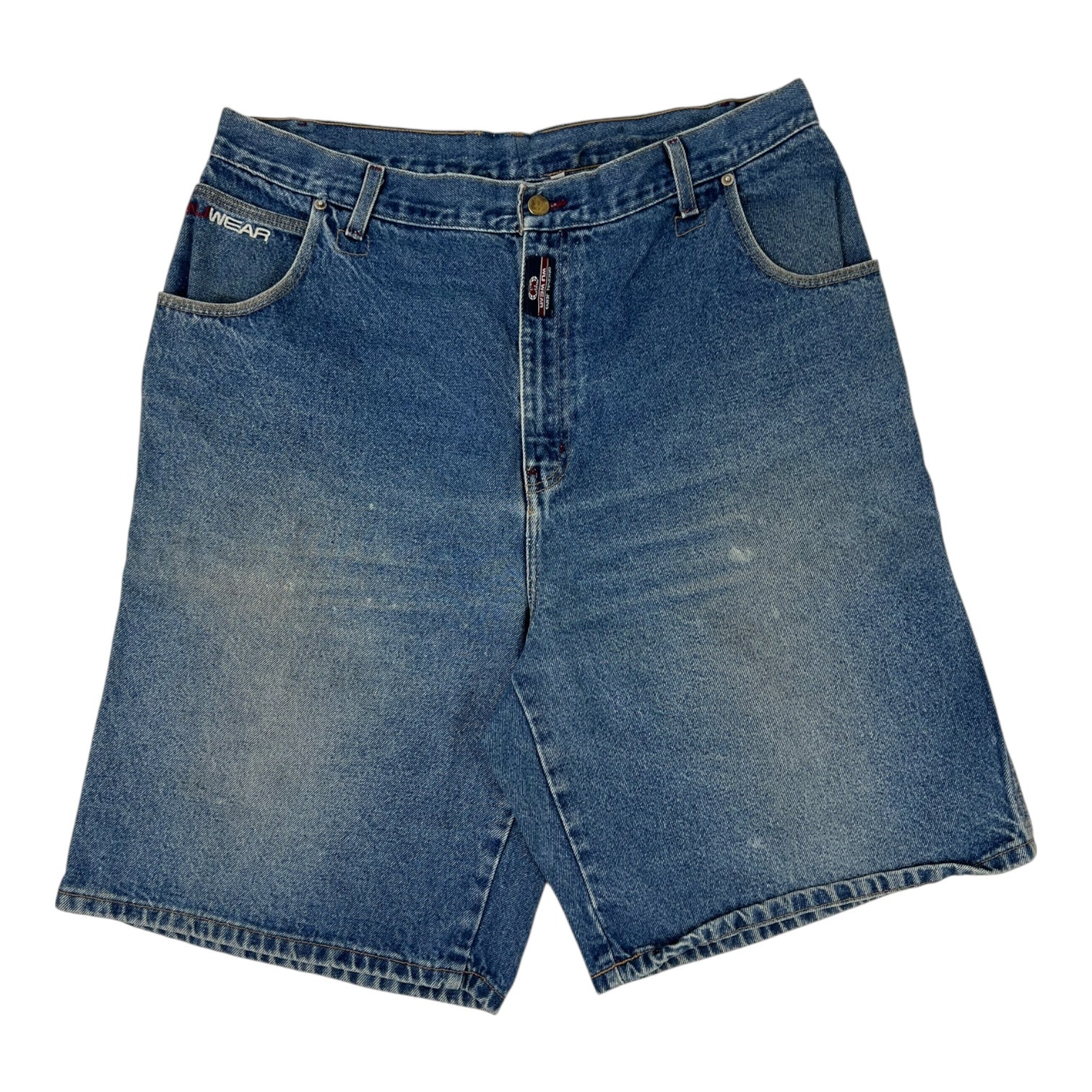 Vintage Y2K WuWear Jean Carpenter Short Medium Wash