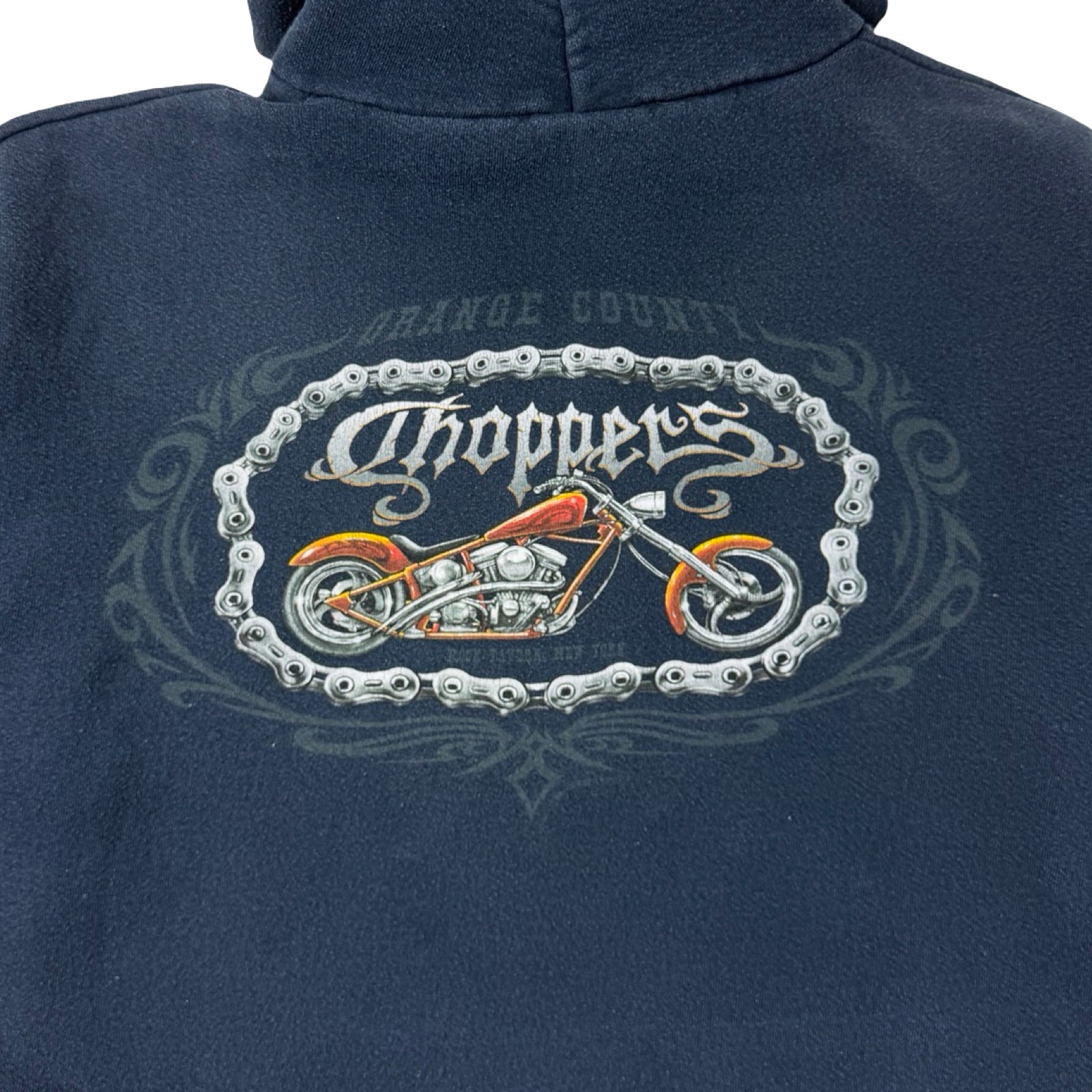 Vintage Orange County Choppers Hoodie Navy